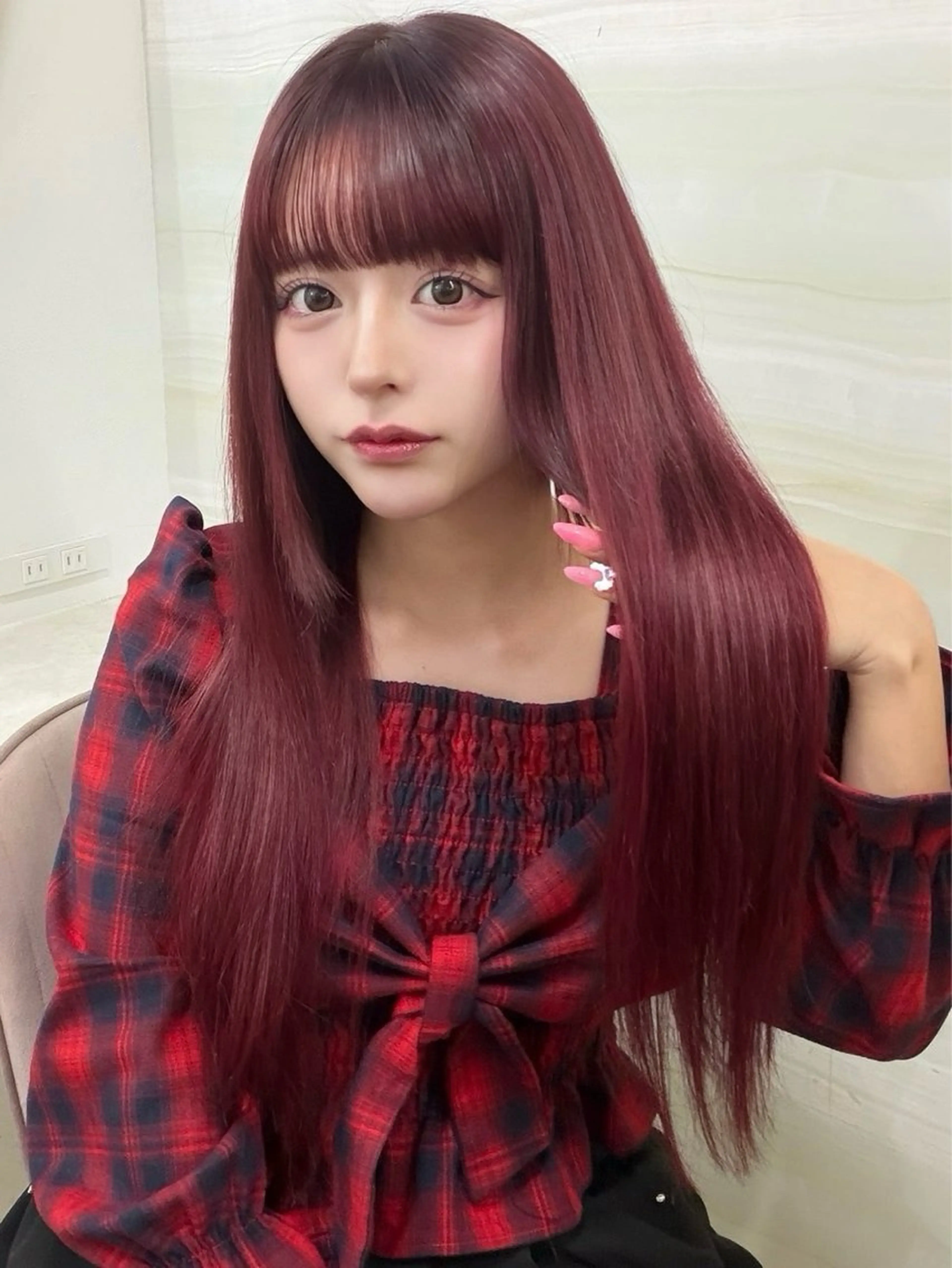 ロング カラー ベージュカラー ブリーチ ブラウンカラー ケアブリーチ ハイトーンカラー 🦋高瀬寛菜🦋 韓国/ブリーチのヘアスタイル