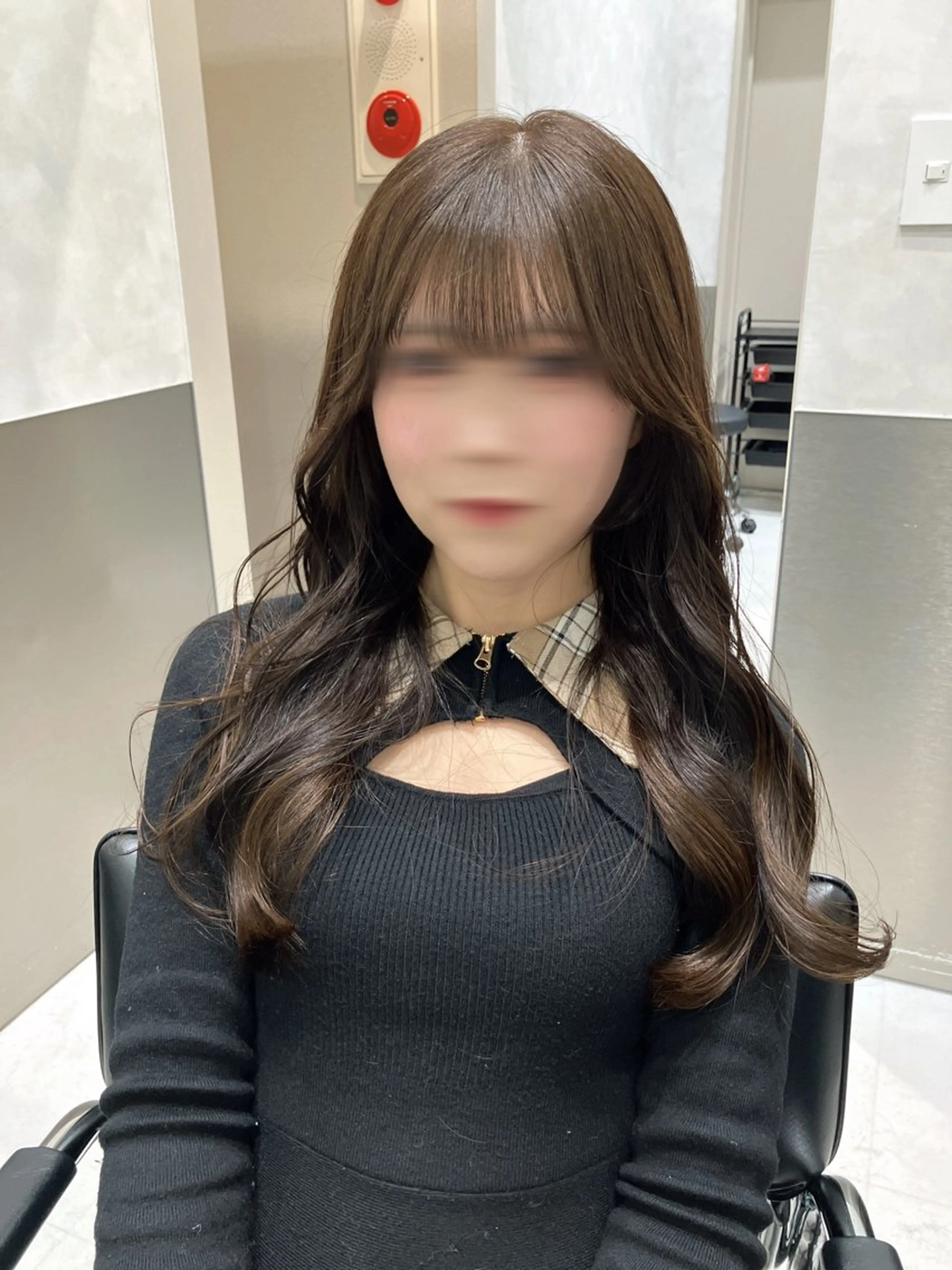 ロング カラー カット ヘアカラー トリートメント 💖ブリーチなし透明 感💖ASAHIのヘアスタイル