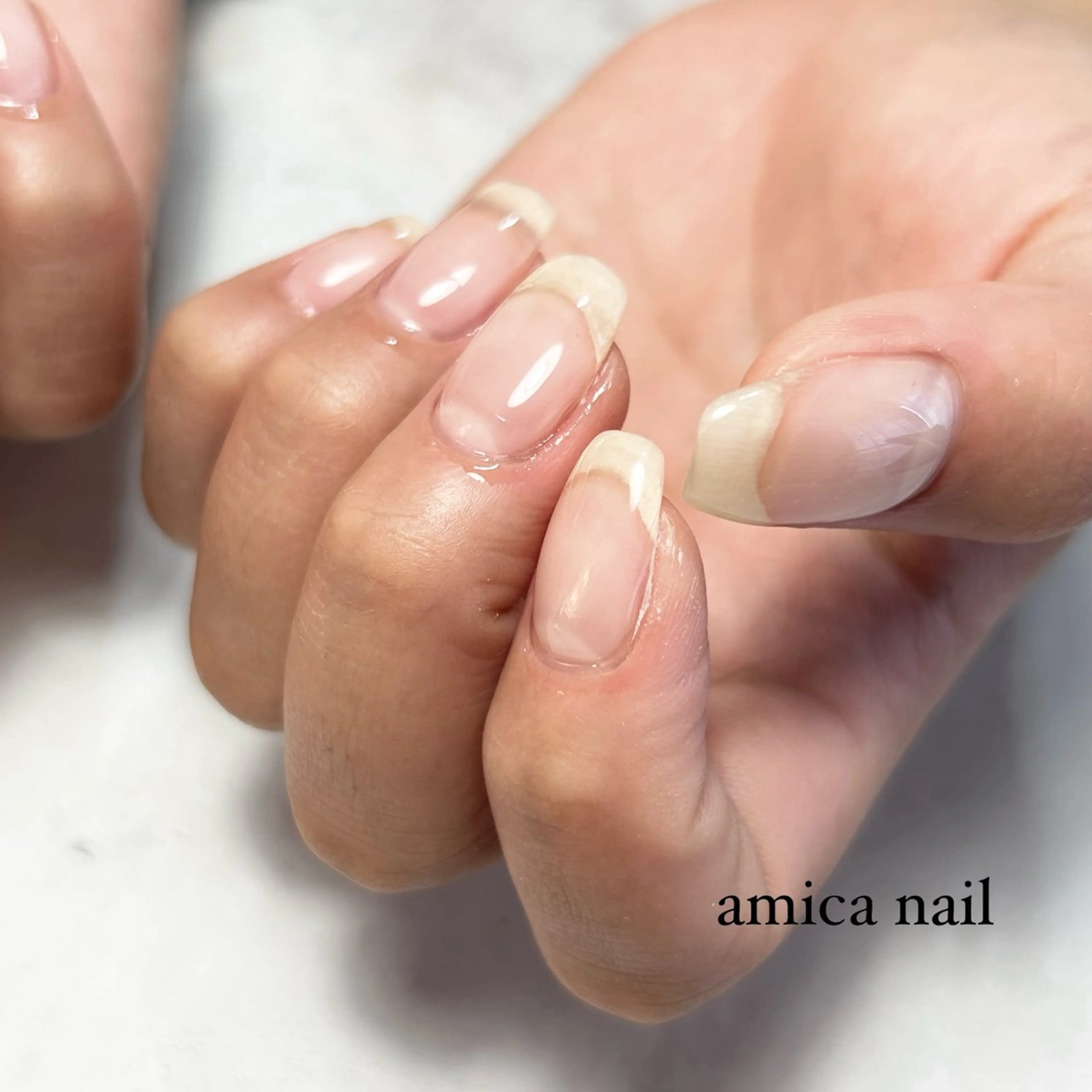 ネイル クリアネイル ジェルネイル _amica nail_のネイルデザイン