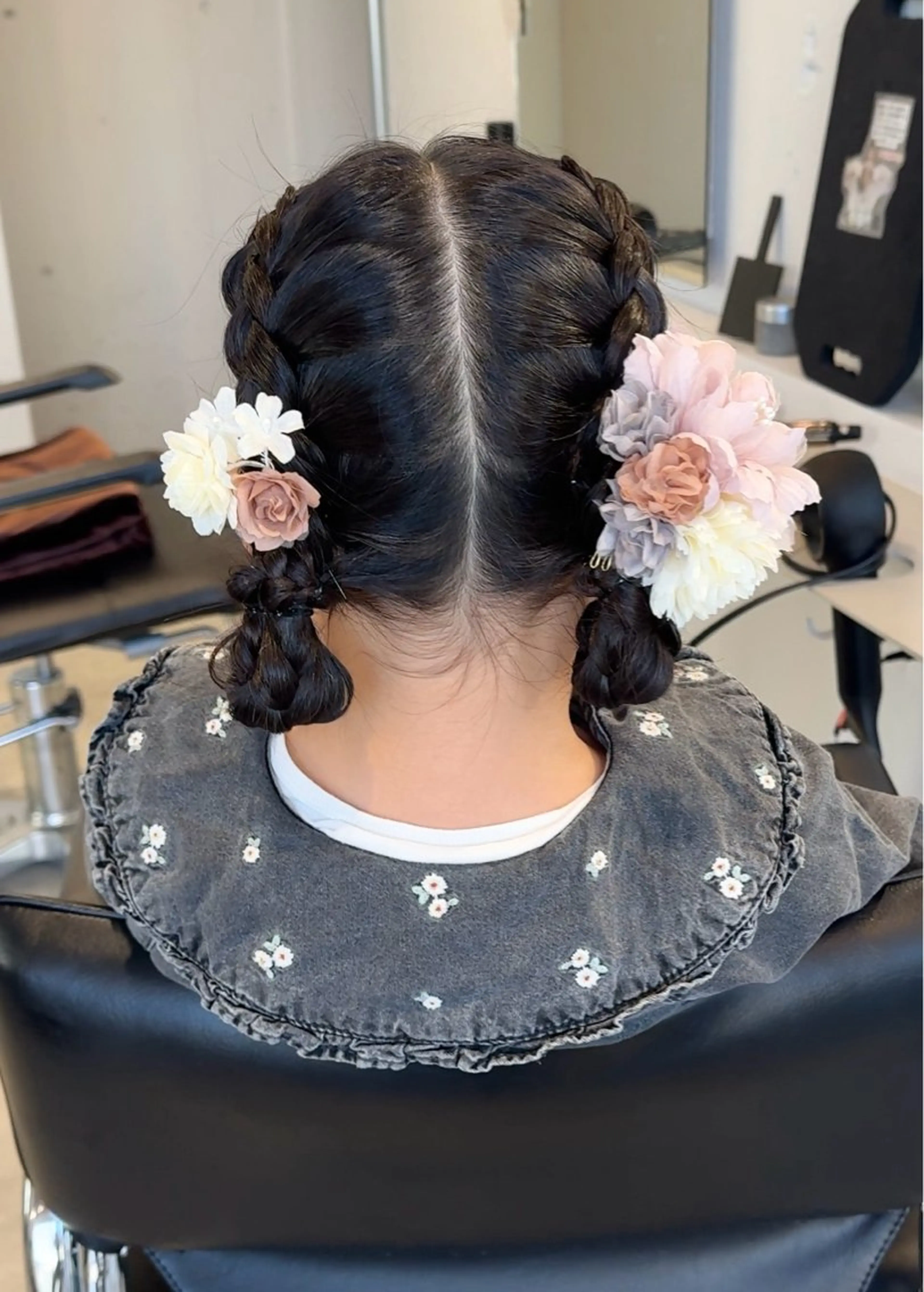 セミロング ヘアアレンジ キッズ ヘアセット大募集 ˗ˋˏairiˎˊ˗のヘアスタイル