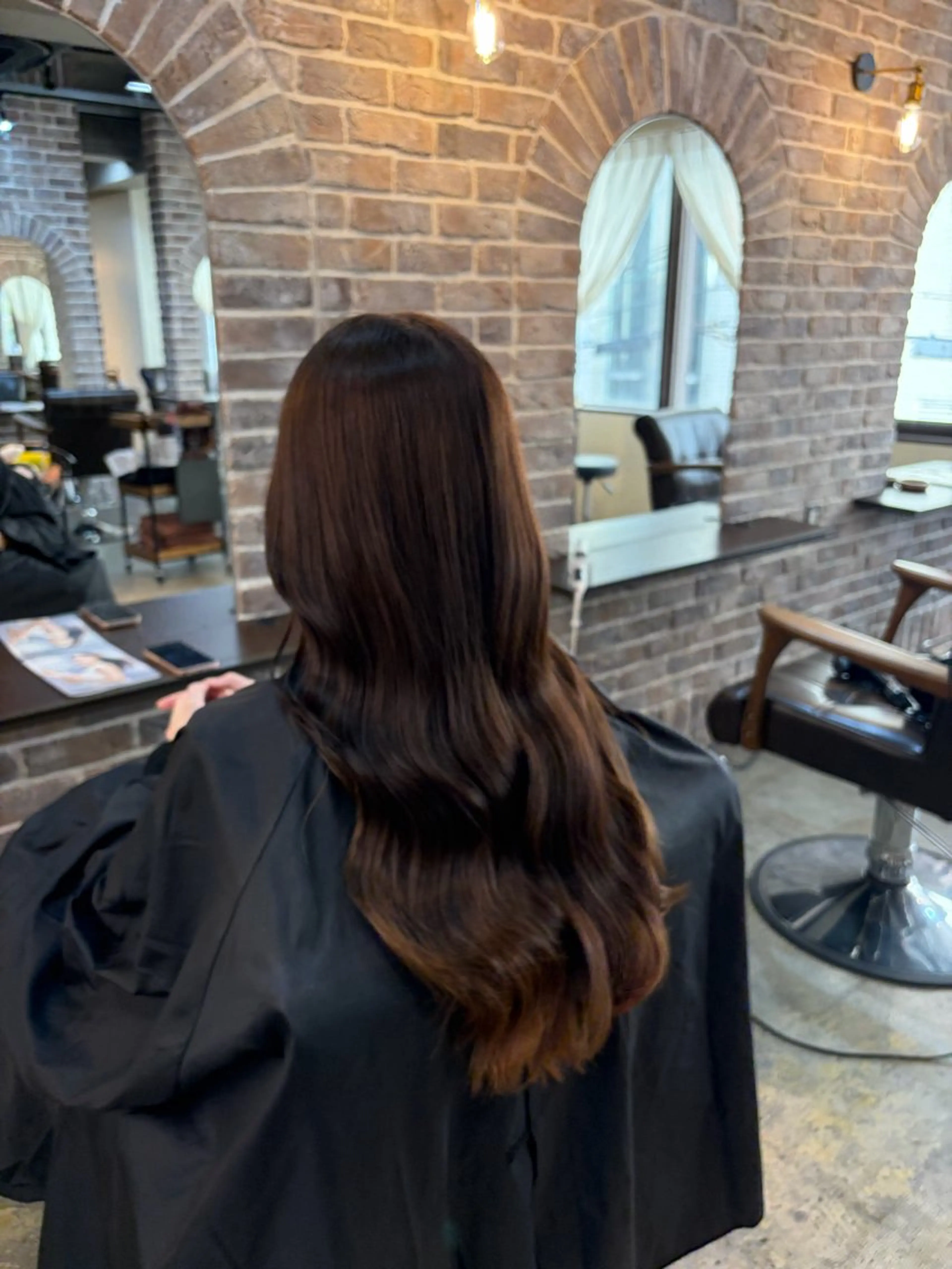 ロング カット ヘアカラー トリートメント メンズパーマ/縮毛 矯正/徳田真緒のヘアスタイル