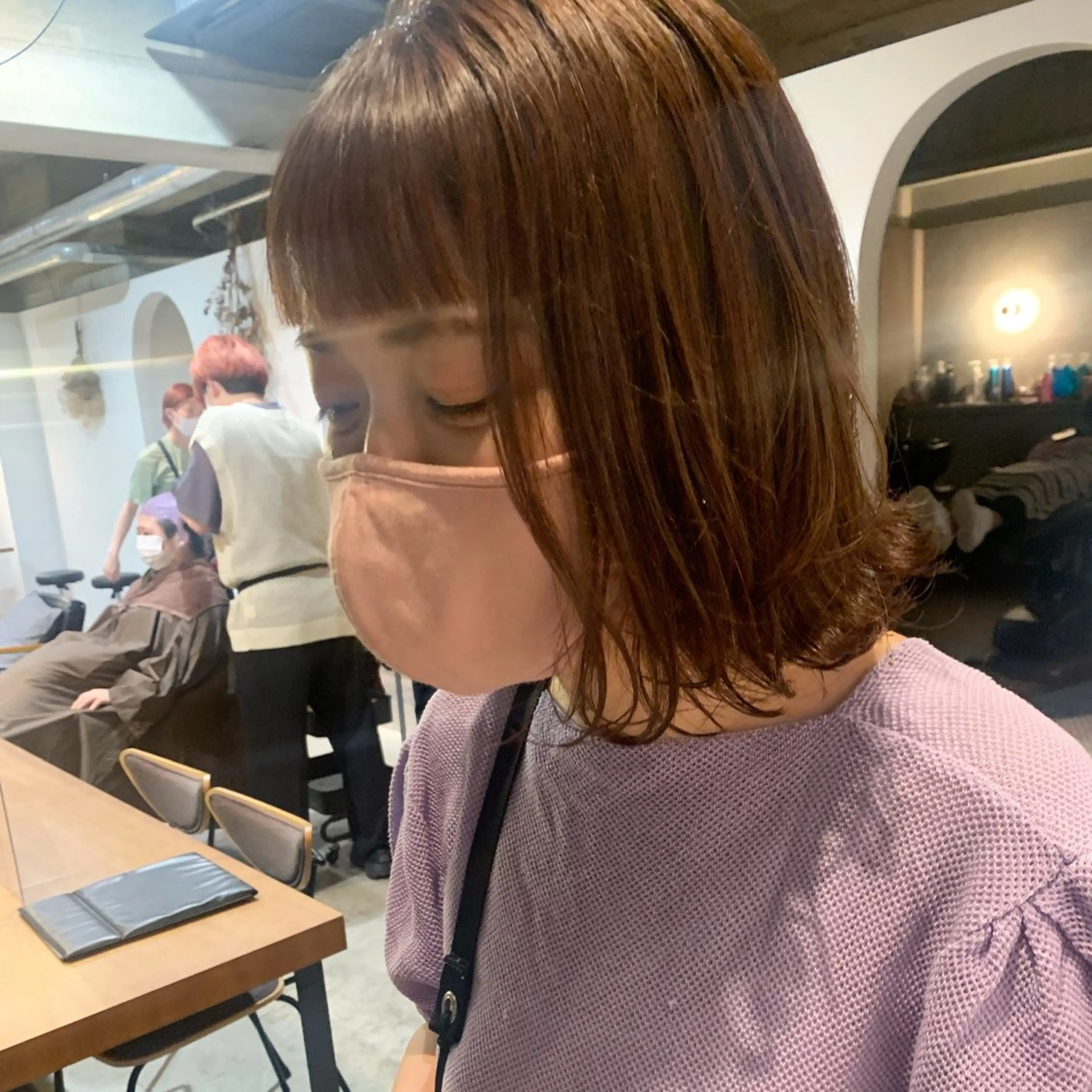 ミディアム 🐰桃山台/髪質改善 山亀のヘアスタイル