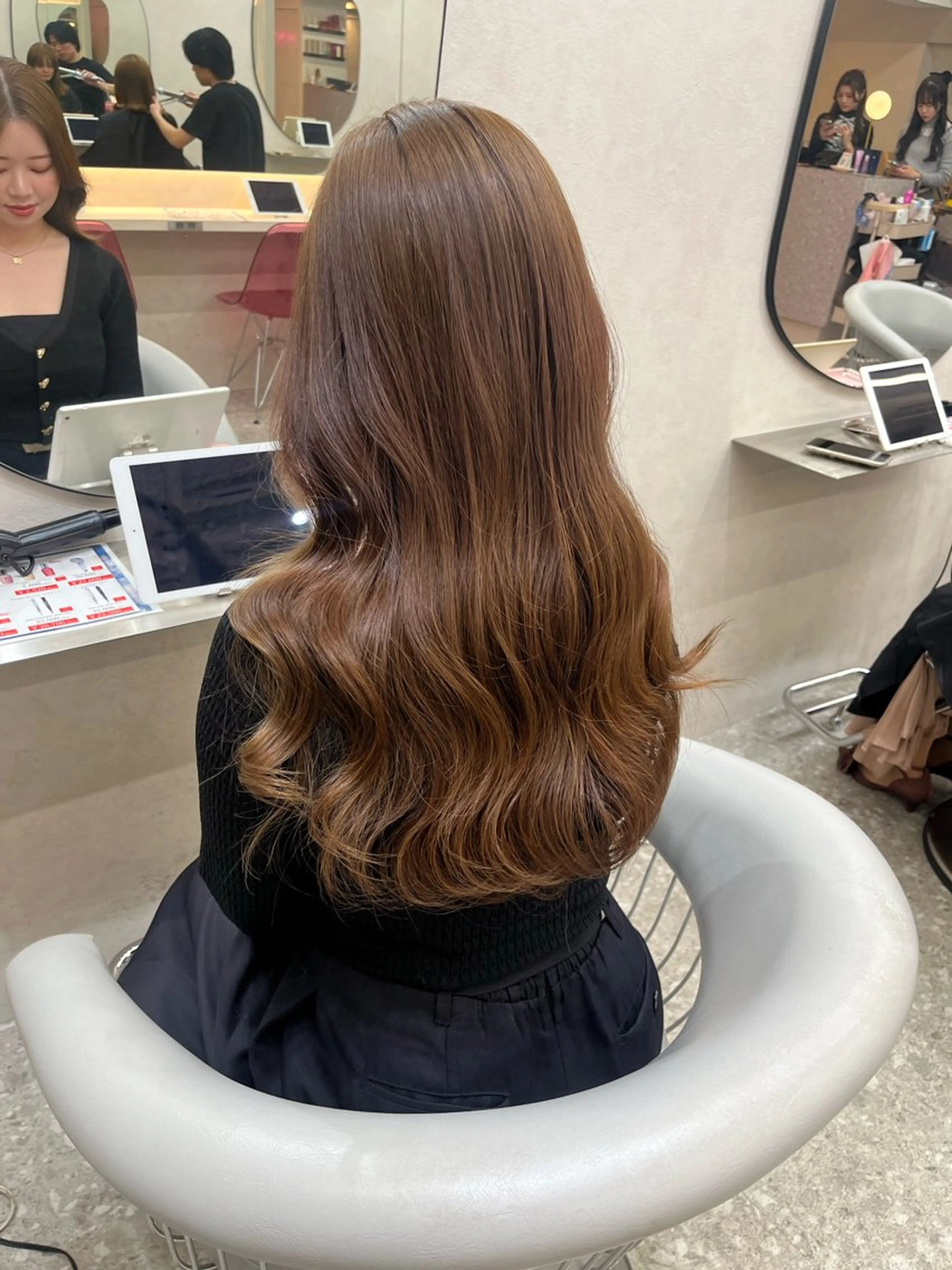 ロング カラー カット ヘアカラー トリートメント 韓国ハッシュカット/ 新宿/髪質改善/岡崎のヘアスタイル