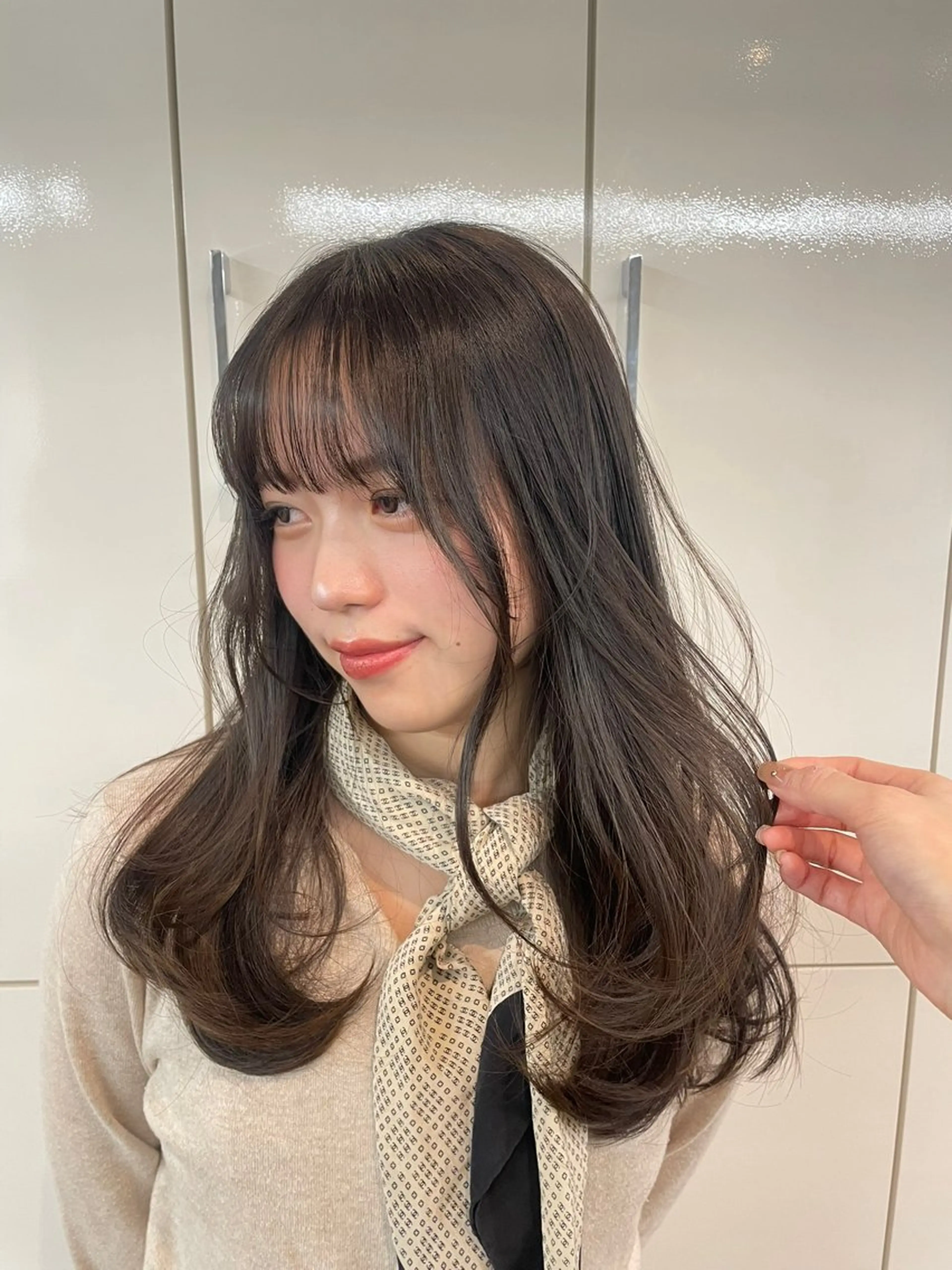セミロング 安達 萌花のヘアスタイル