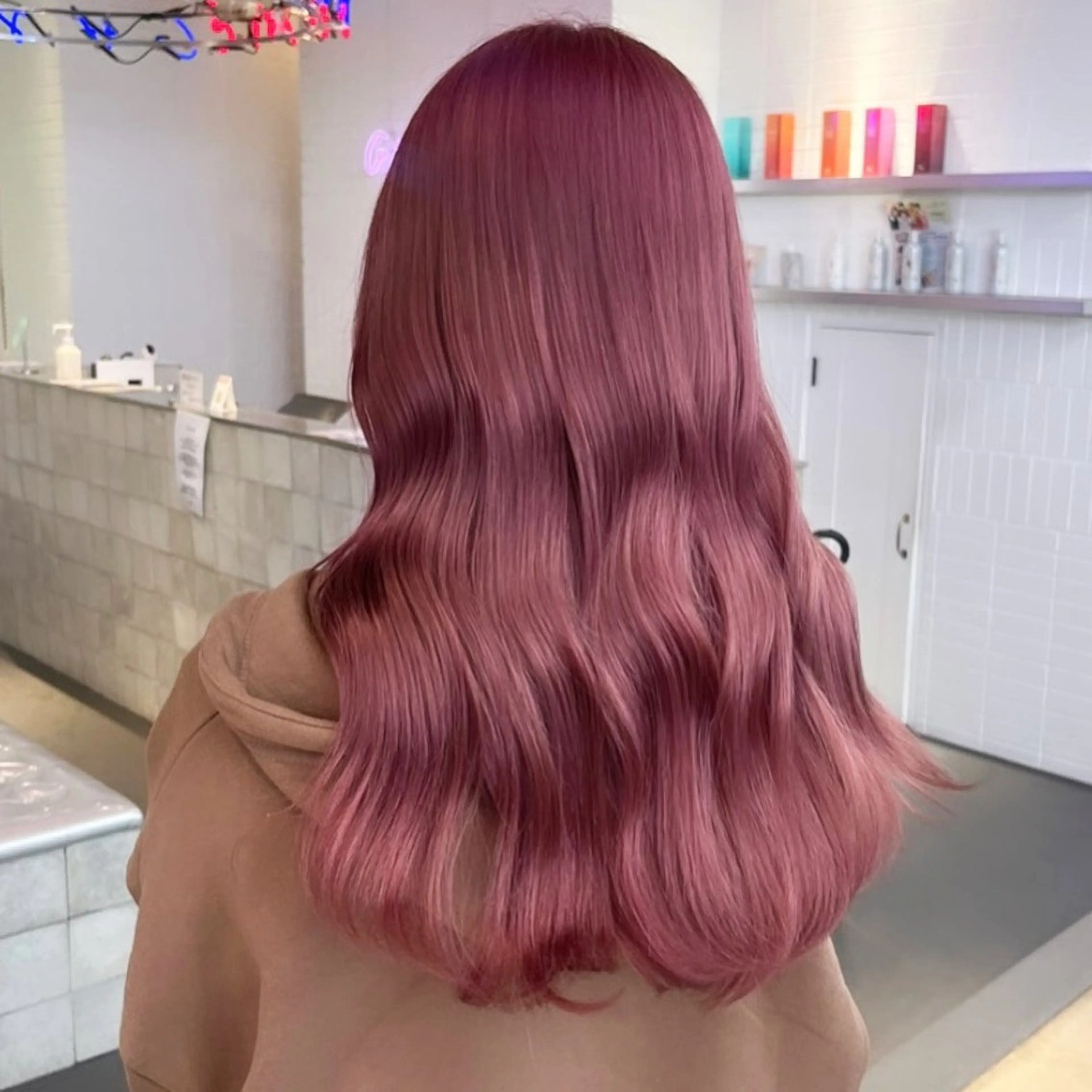 セミロング カラー 🍒暖色✖️レイヤー ／Haruna🍒のヘアスタイル