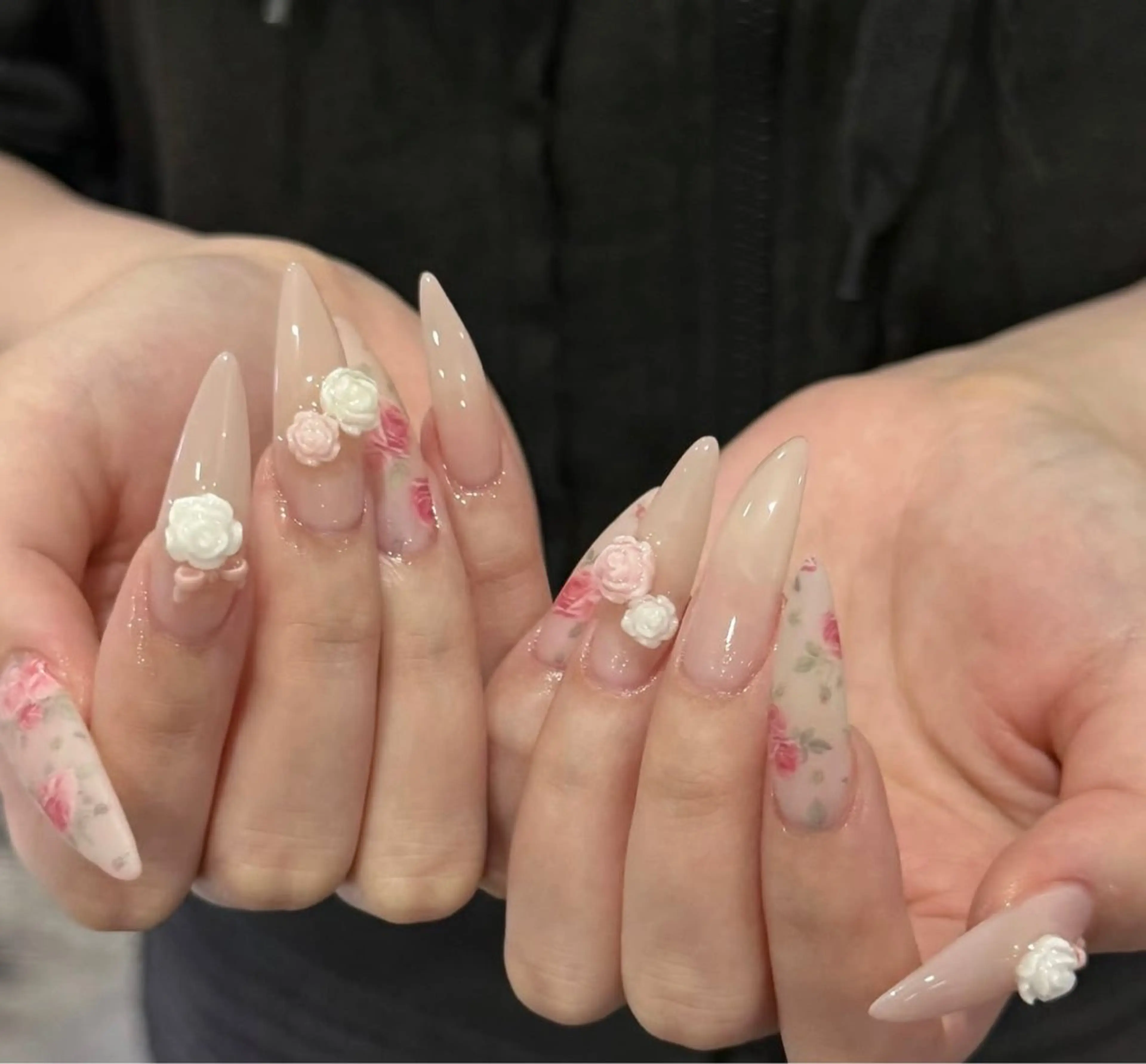 ネイル ロングネイル ハンドネイル NiJi Nailsのネイルデザイン