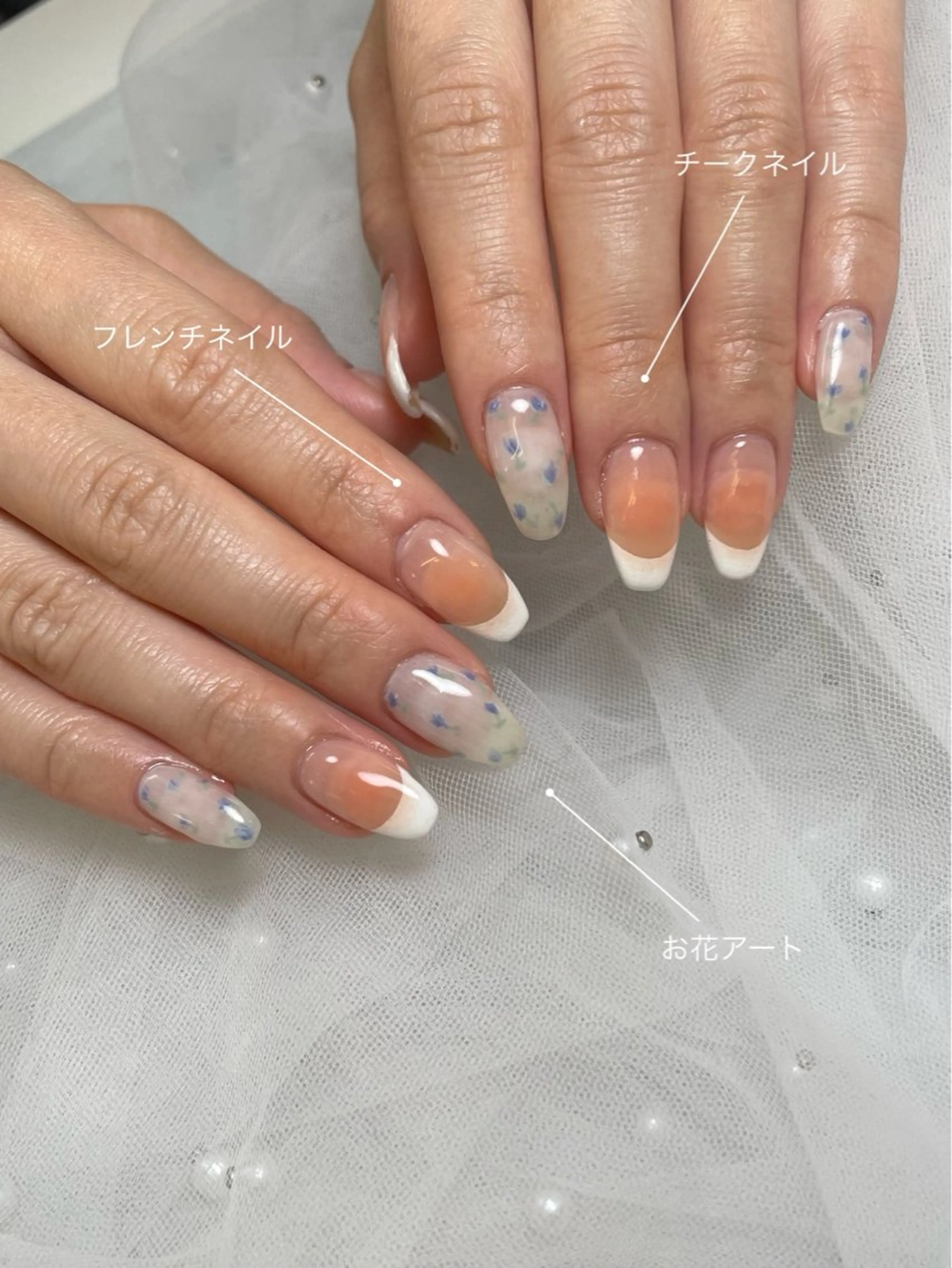 ネイル ハンドネイル パーツたくさん🍓 SUMIのネイルデザイン