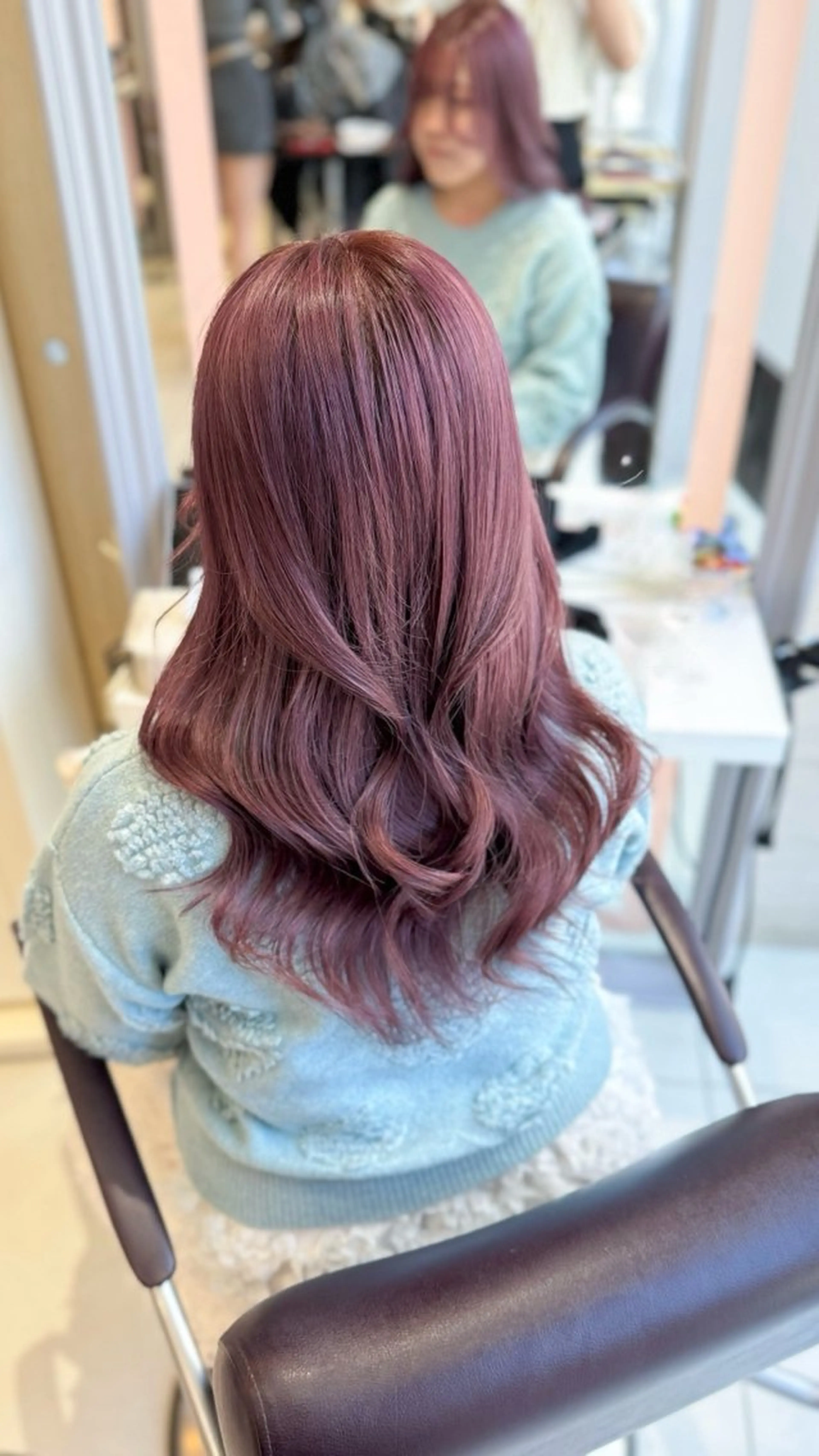 カラー ブリーチ ラベンダーカラー ラベンダーピンク ピンクカラー 表参道/ブリーチ/ みずは🎀のヘアスタイル