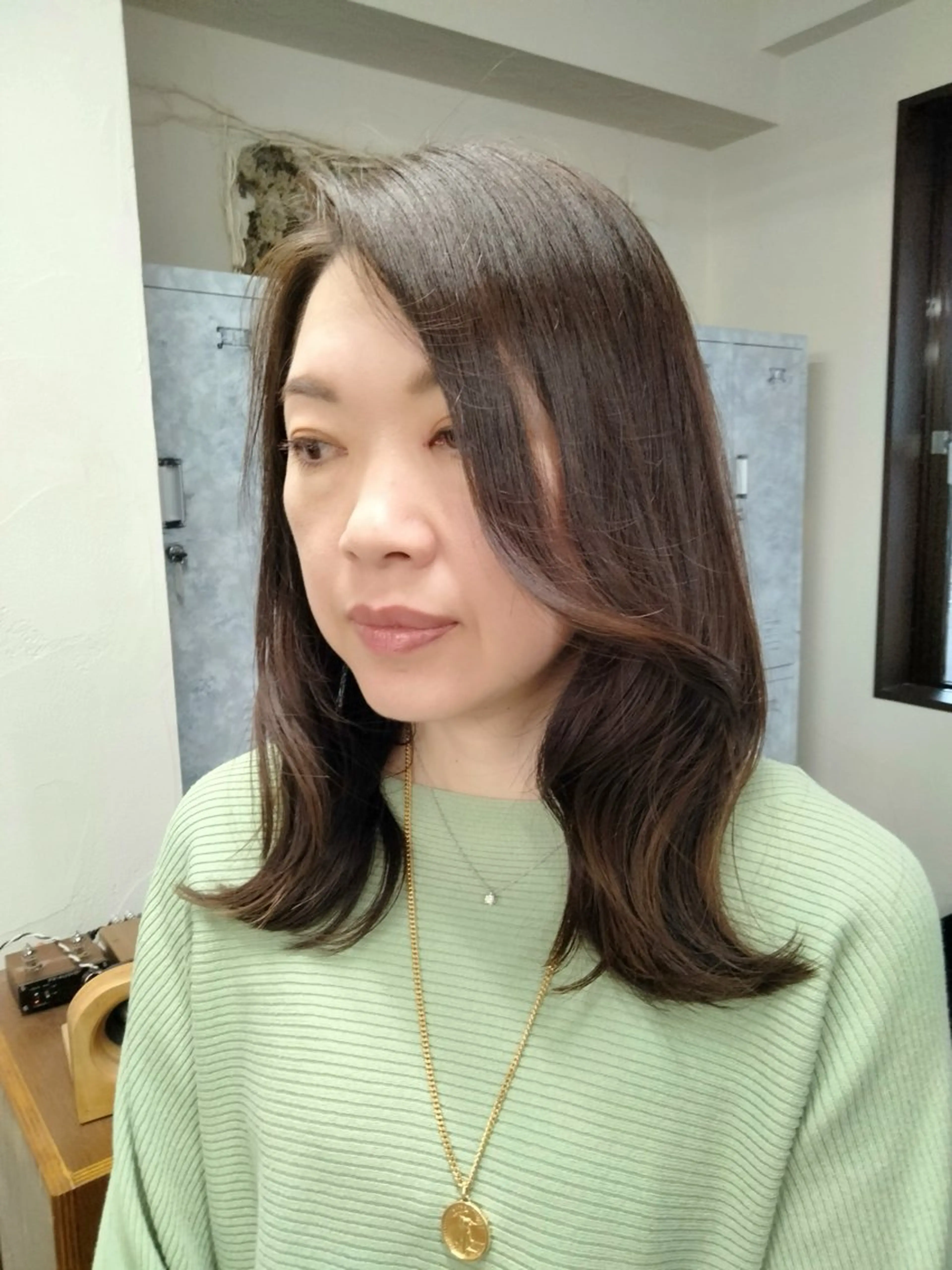ミディアム nico麻生　長谷川 裕月のヘアスタイル