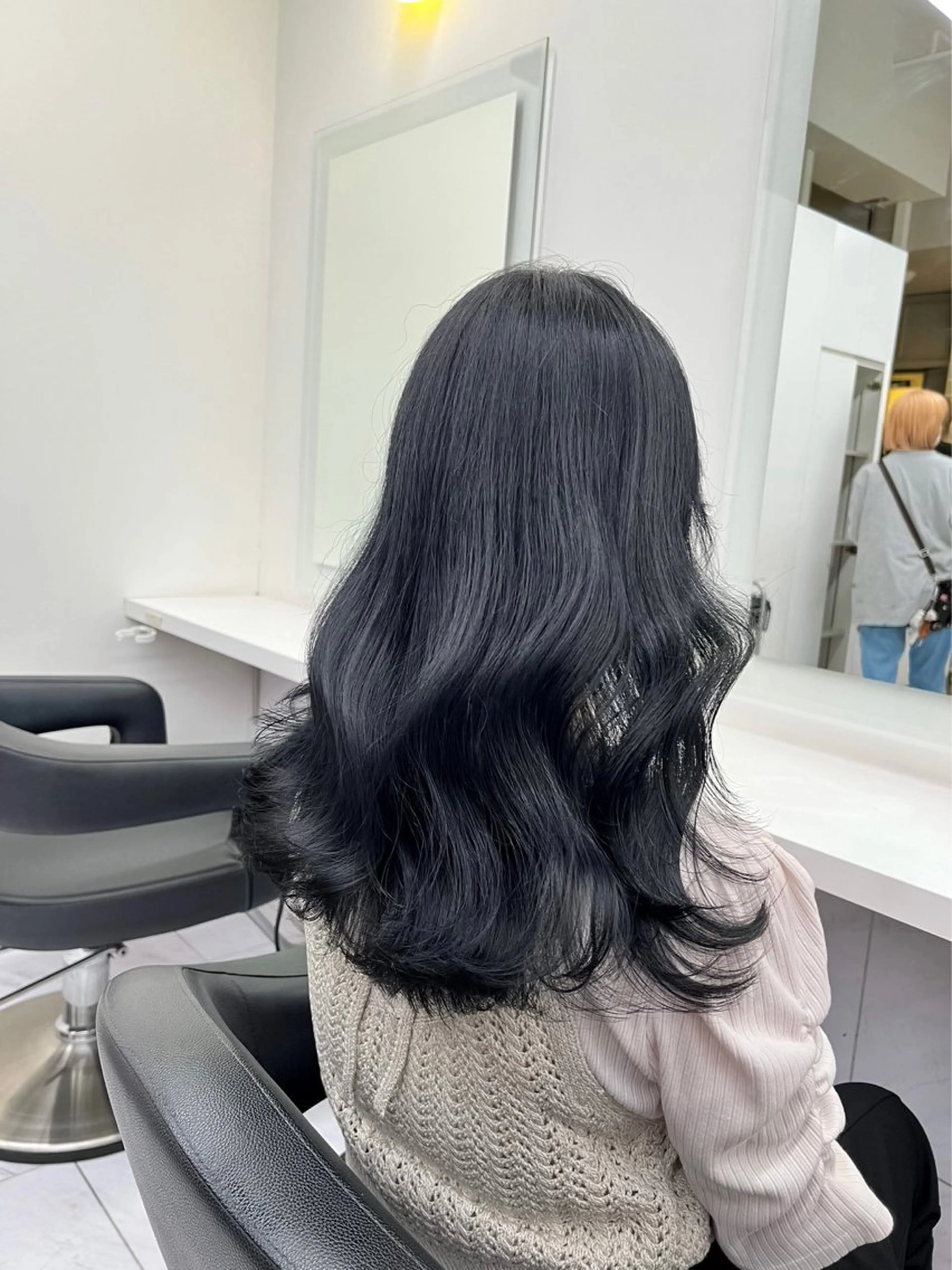 セミロング カラー ヘアアレンジ Over hair_ misakiのヘアスタイル