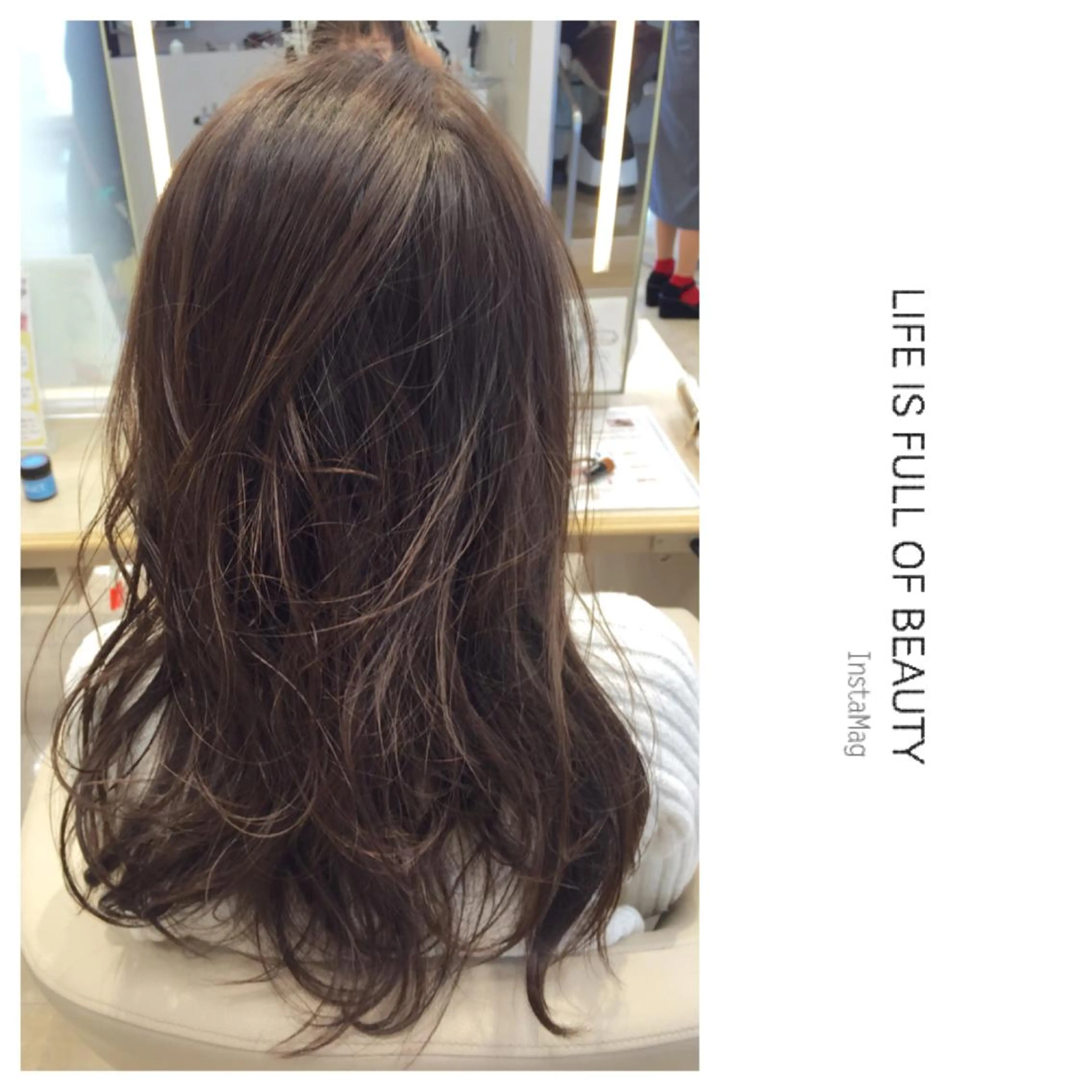 ロング カラー アッシュ 透明感カラー ダークアッシュ トリートメント Lyhair🦊🎀 AKIのヘアスタイル