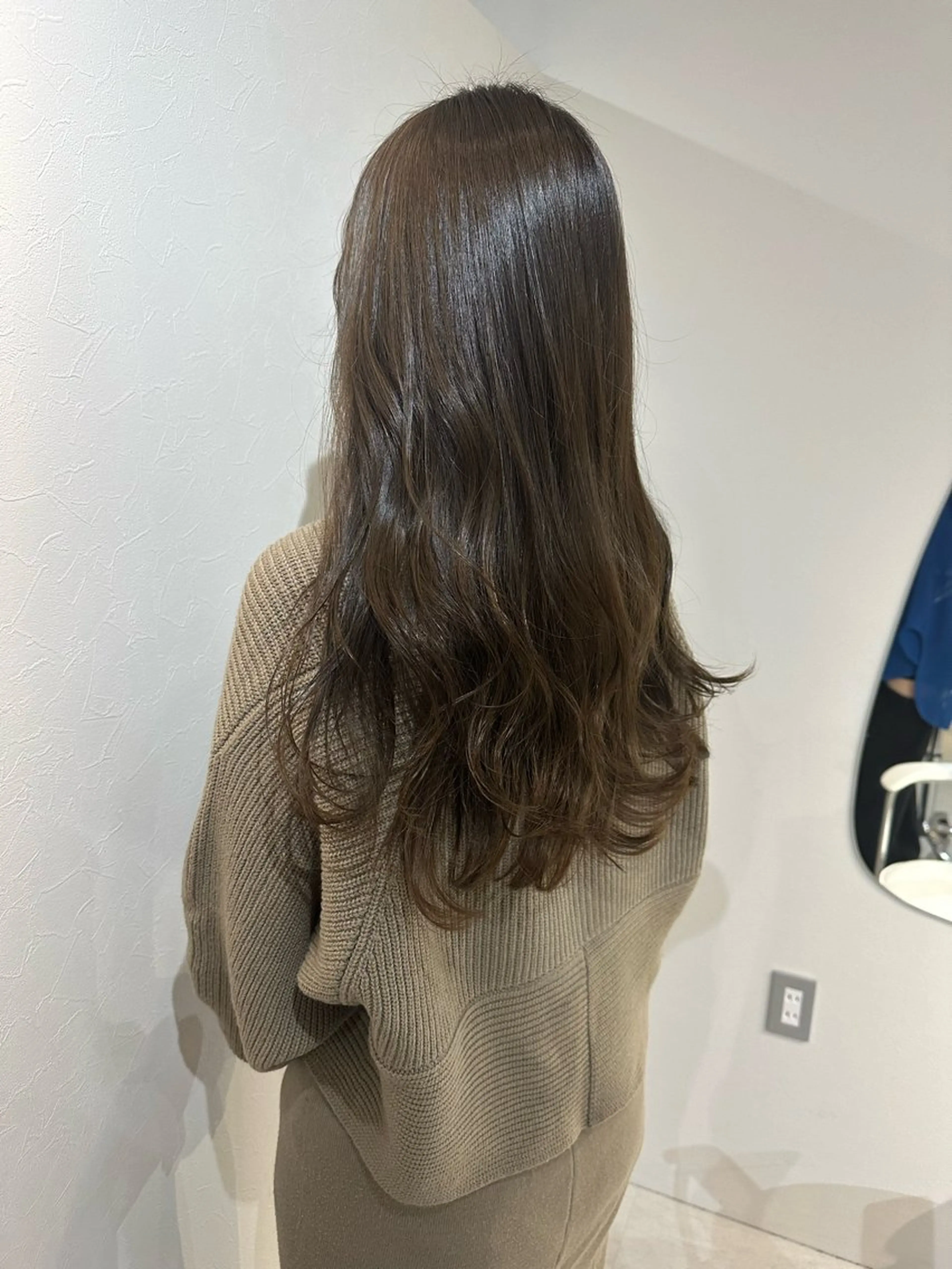 ミディアム カラー カット ヘアカラー トリートメント SANC hair salonのヘアスタイル