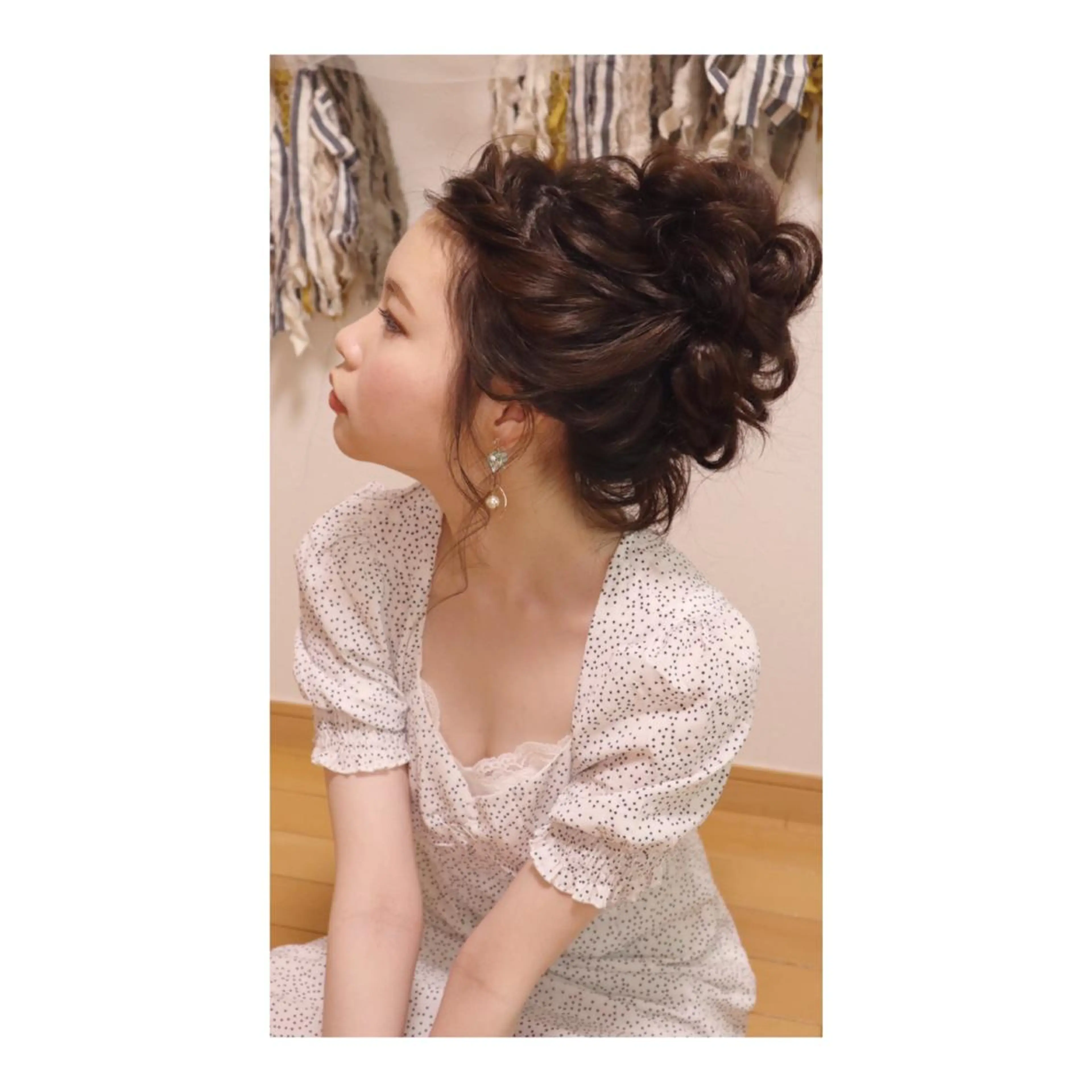 ロング ヘアアレンジ ヘアアンドメイクムタ 新居のヘアスタイル