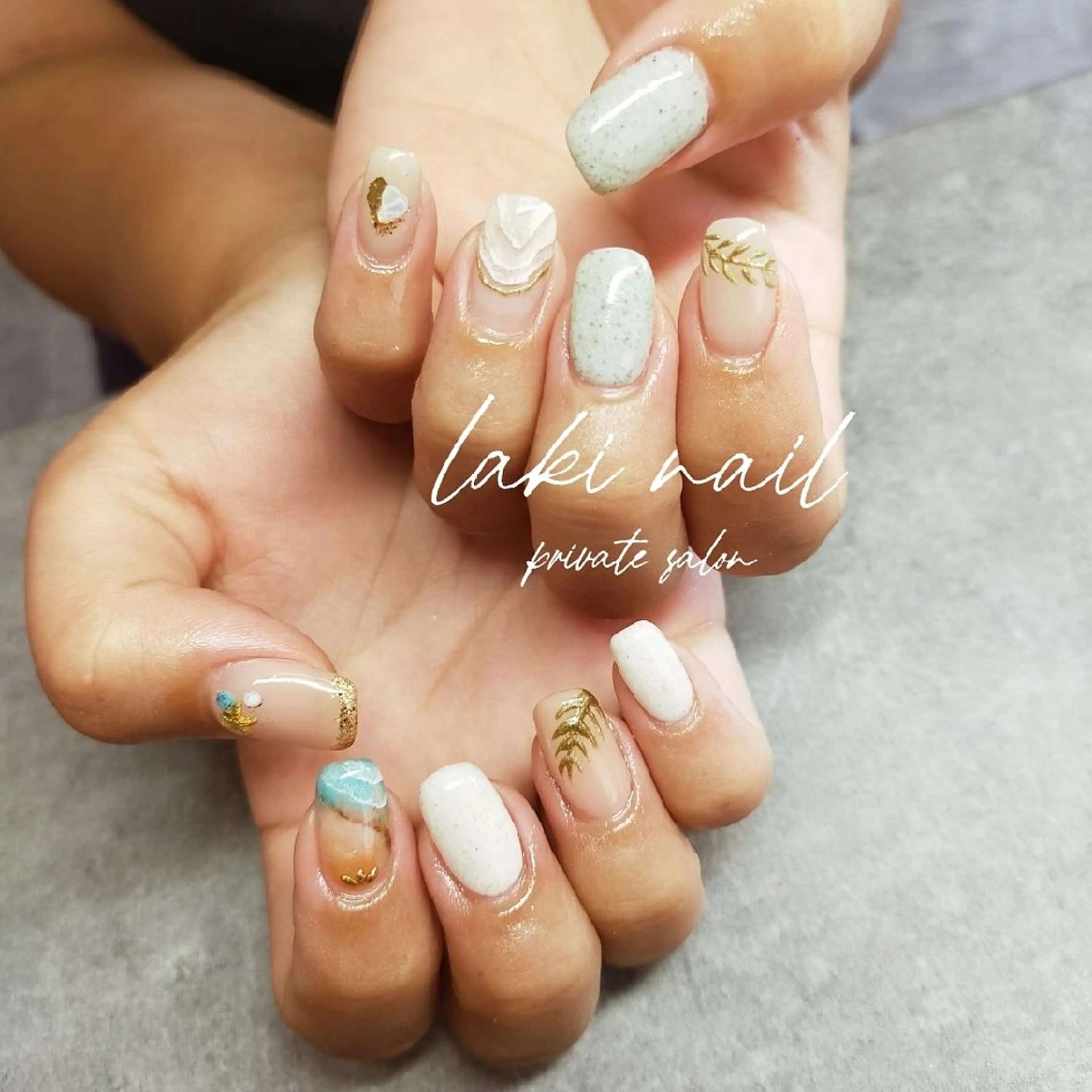 ネイル フレンチネイル ミラーネイル ニュアンスネイル 冬ネイル by lakiのネイルデザイン