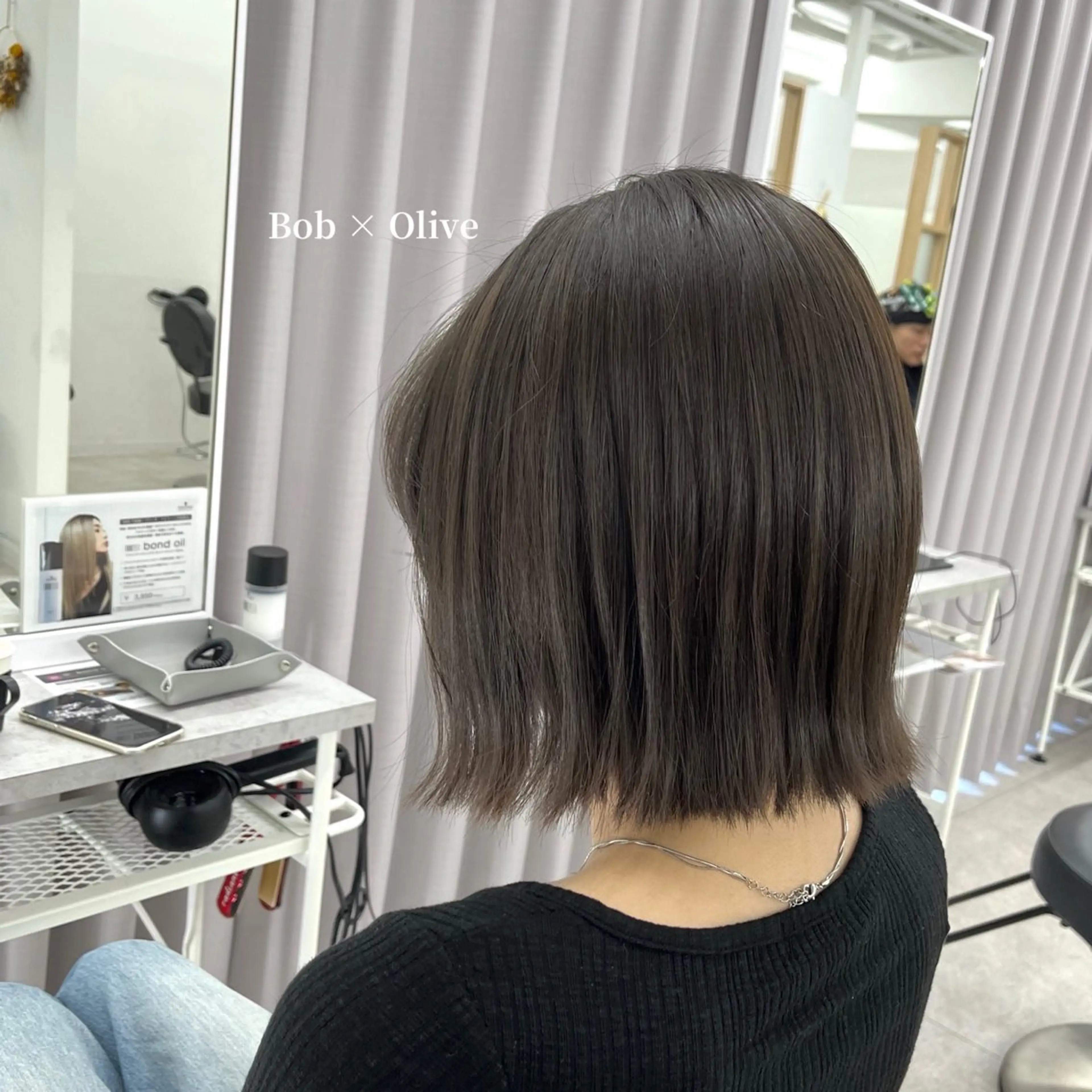 カラー 柔らかオリーブ🌿 HIMARI🌻のヘアスタイル