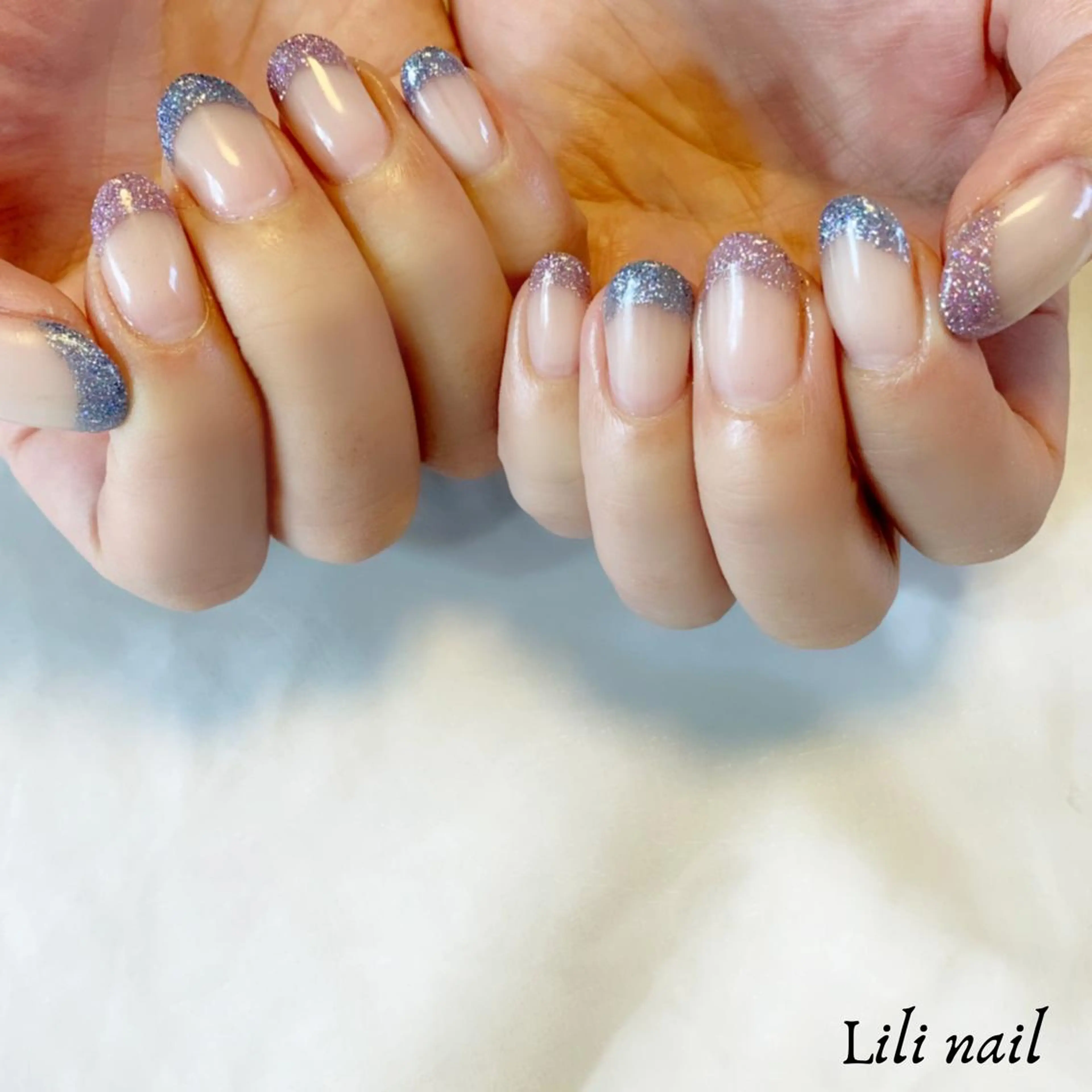 ネイル フラッシュネイル フレンチネイル ハンドネイル Lilibeauty salonのネイルデザイン