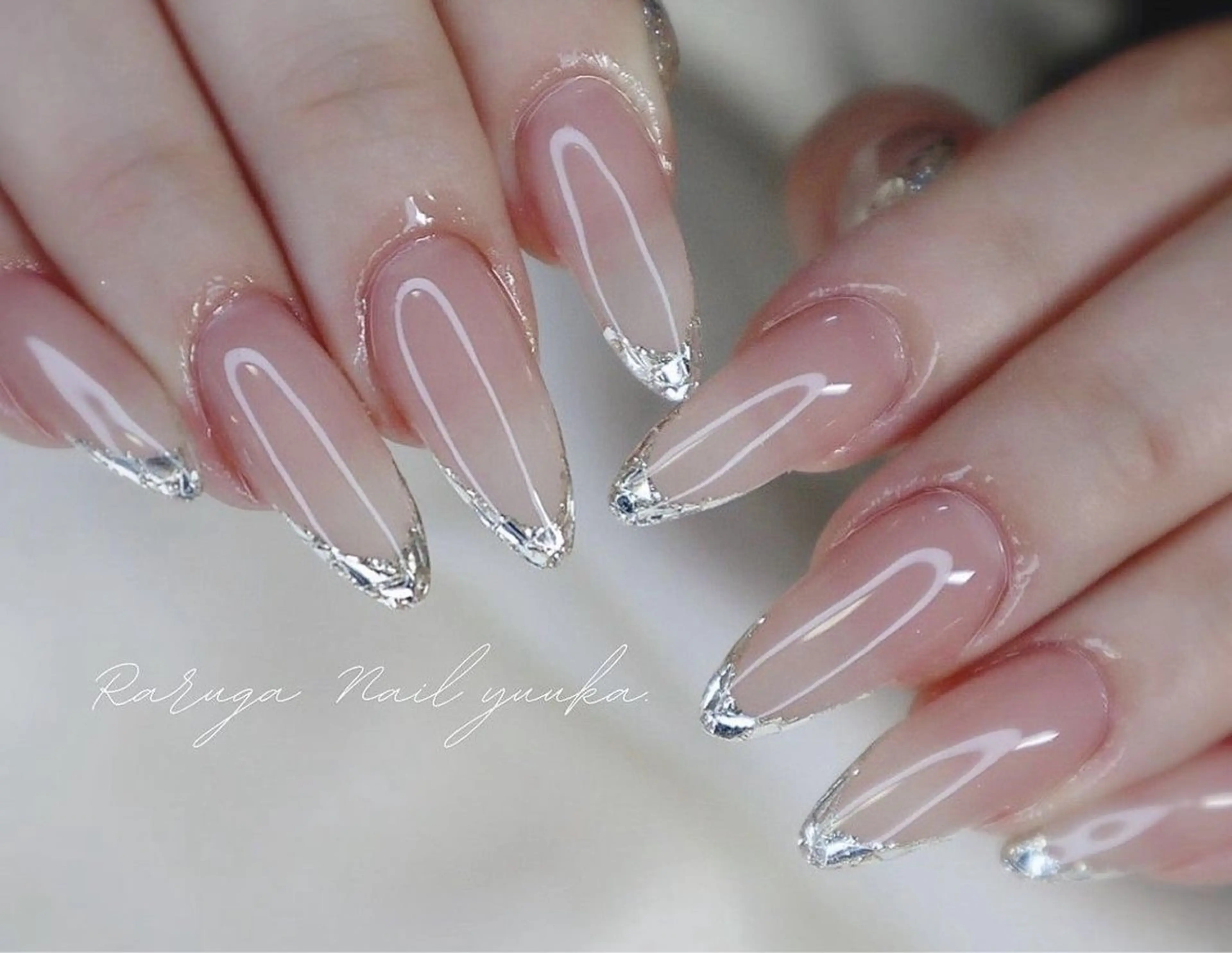 ネイル 韓国ネイル 持ち込み ニュアンスネイル ネイルチップ ハンドネイル Minn ANA.CHUOのネイルデザイン