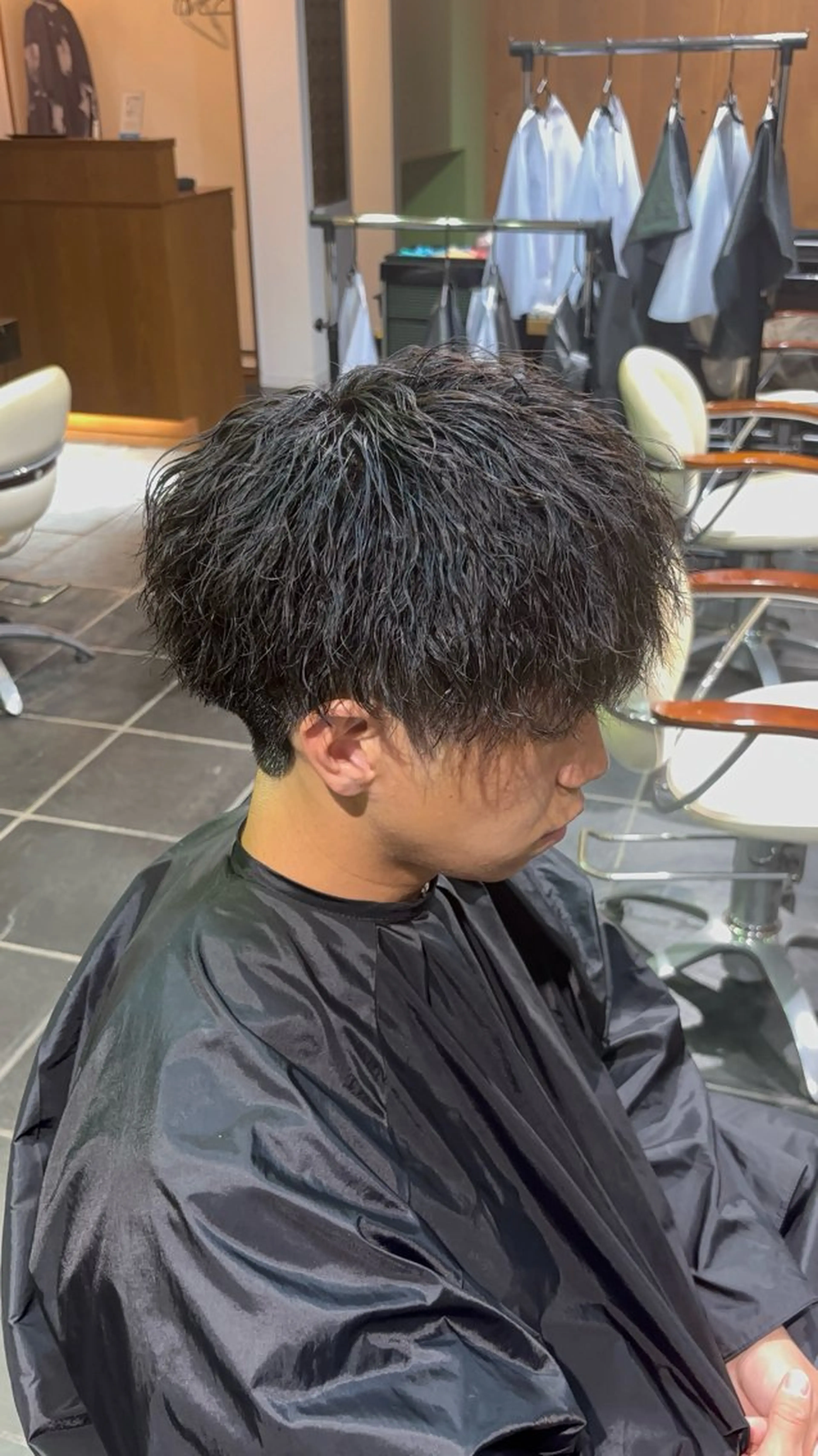 再来の方メニュー⭐️【マッシュorセンターパート限定⚠️】メンズカット×ツイストスパイラルパーマ⚡️の写真