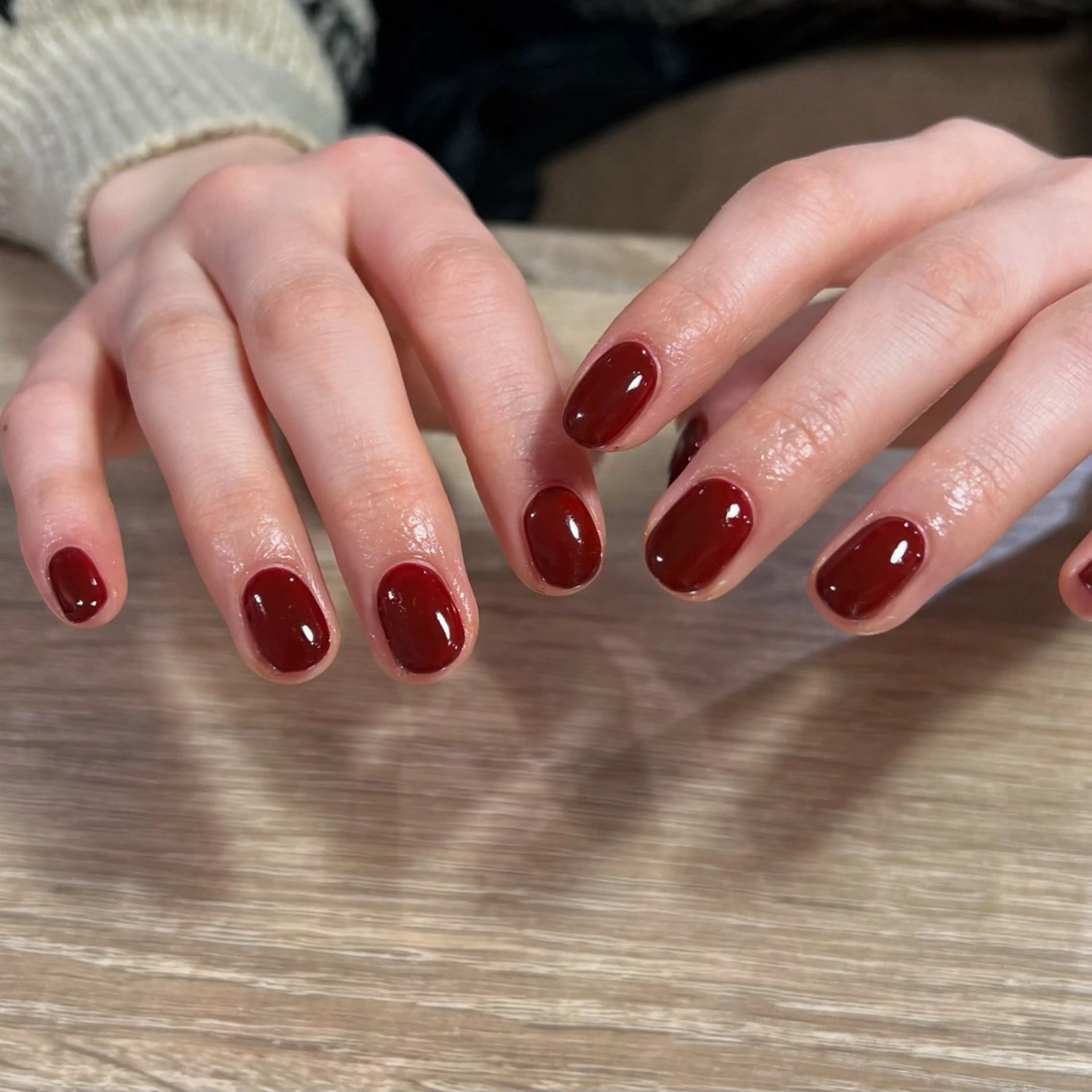 ネイル ワンカラーネイル ハンドネイル miyuu 𓂃🫧‪のネイルデザイン