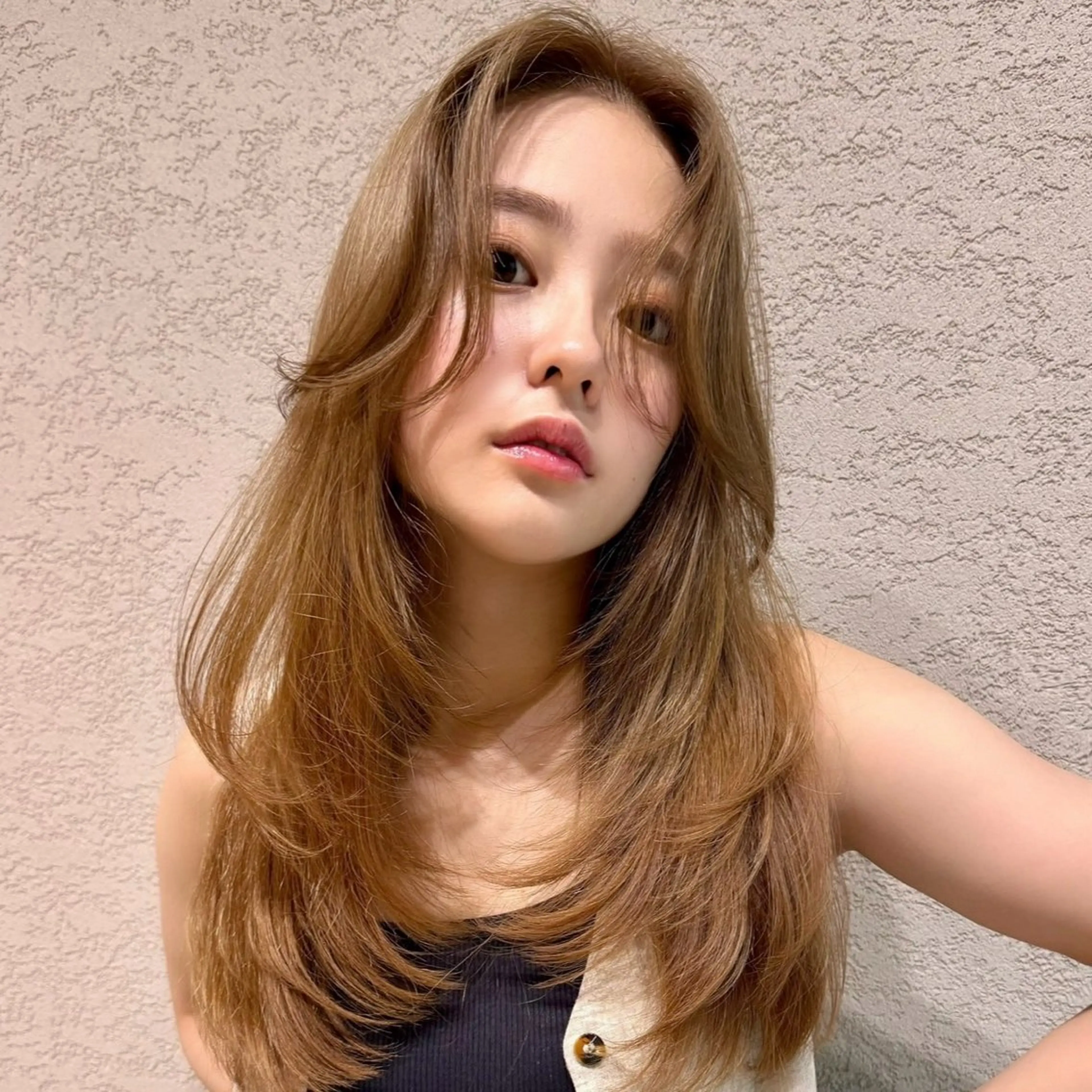 ロング カラー 似合わせカット カット トリートメント レイヤー/髪質改善 Lond ambreのヘアスタイル