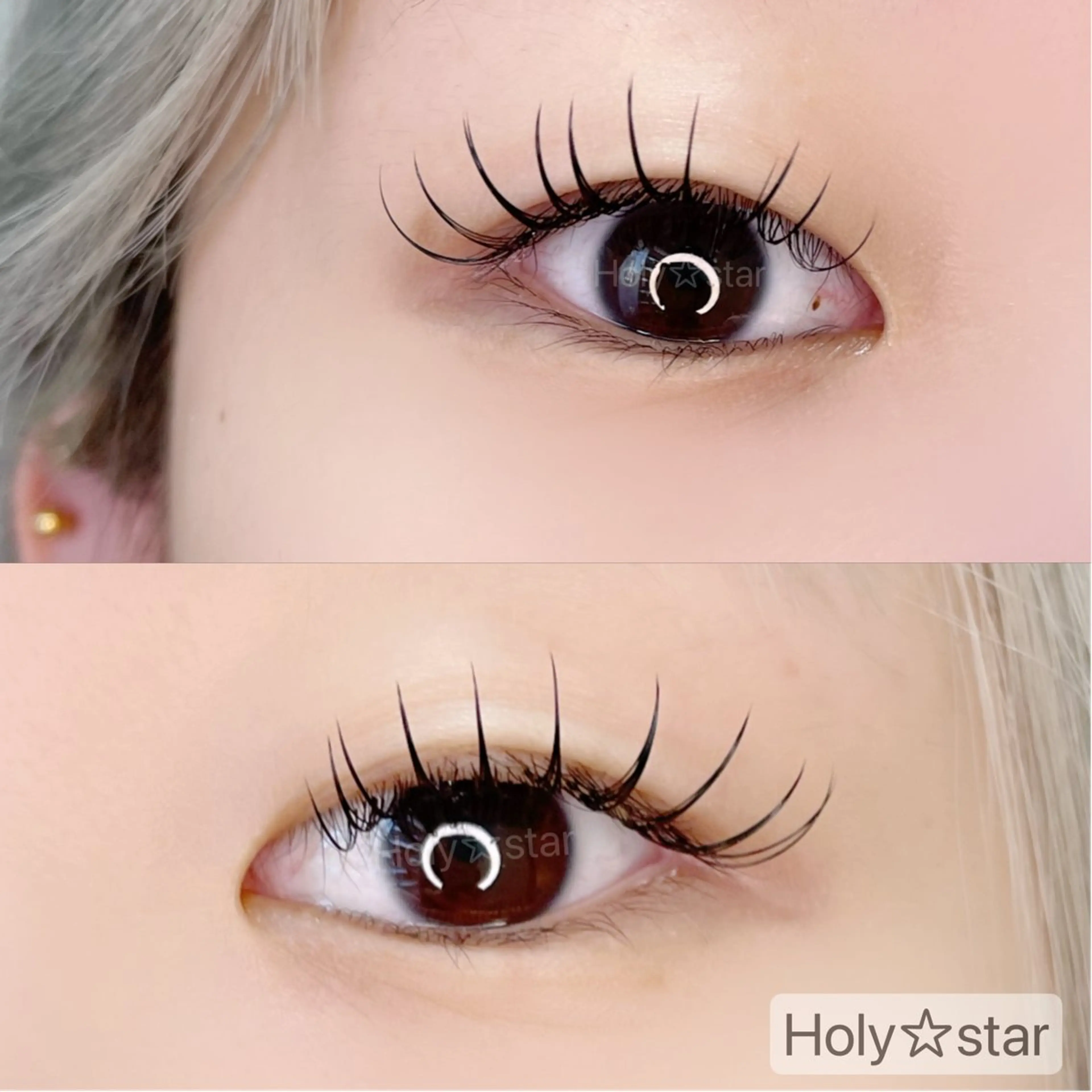 マツエク・マツパ Dカール 一重×まつ毛パーマ Holy☆star 【ホーリースター】のマツエク・マツパデザイン