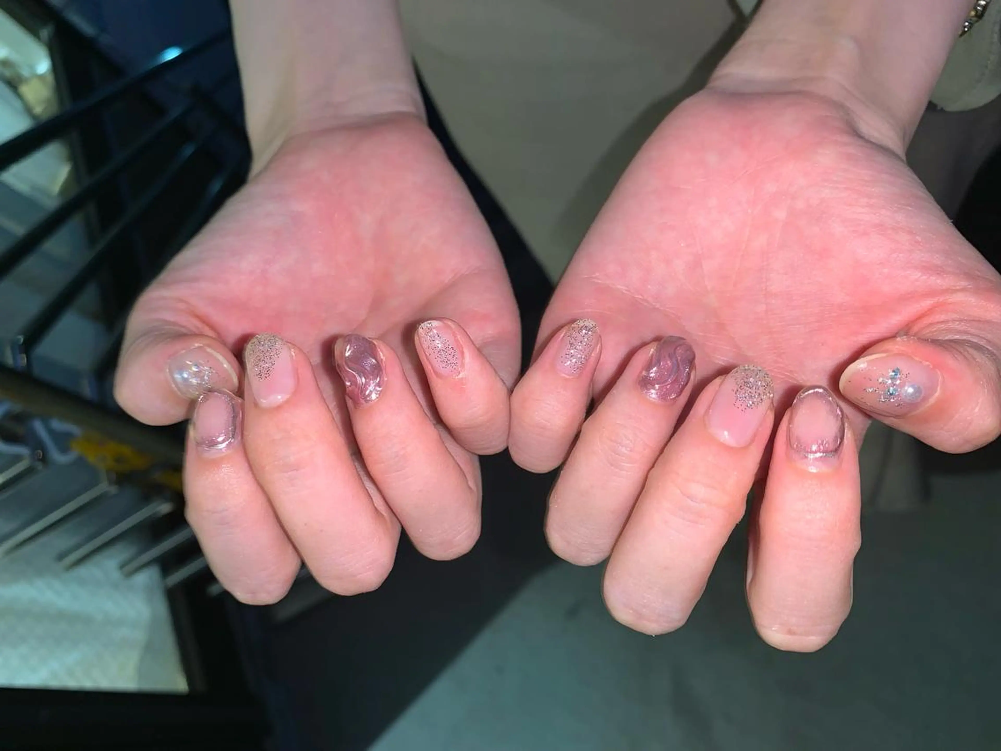 ネイル クリアネイル マキノ ユイのネイルデザイン