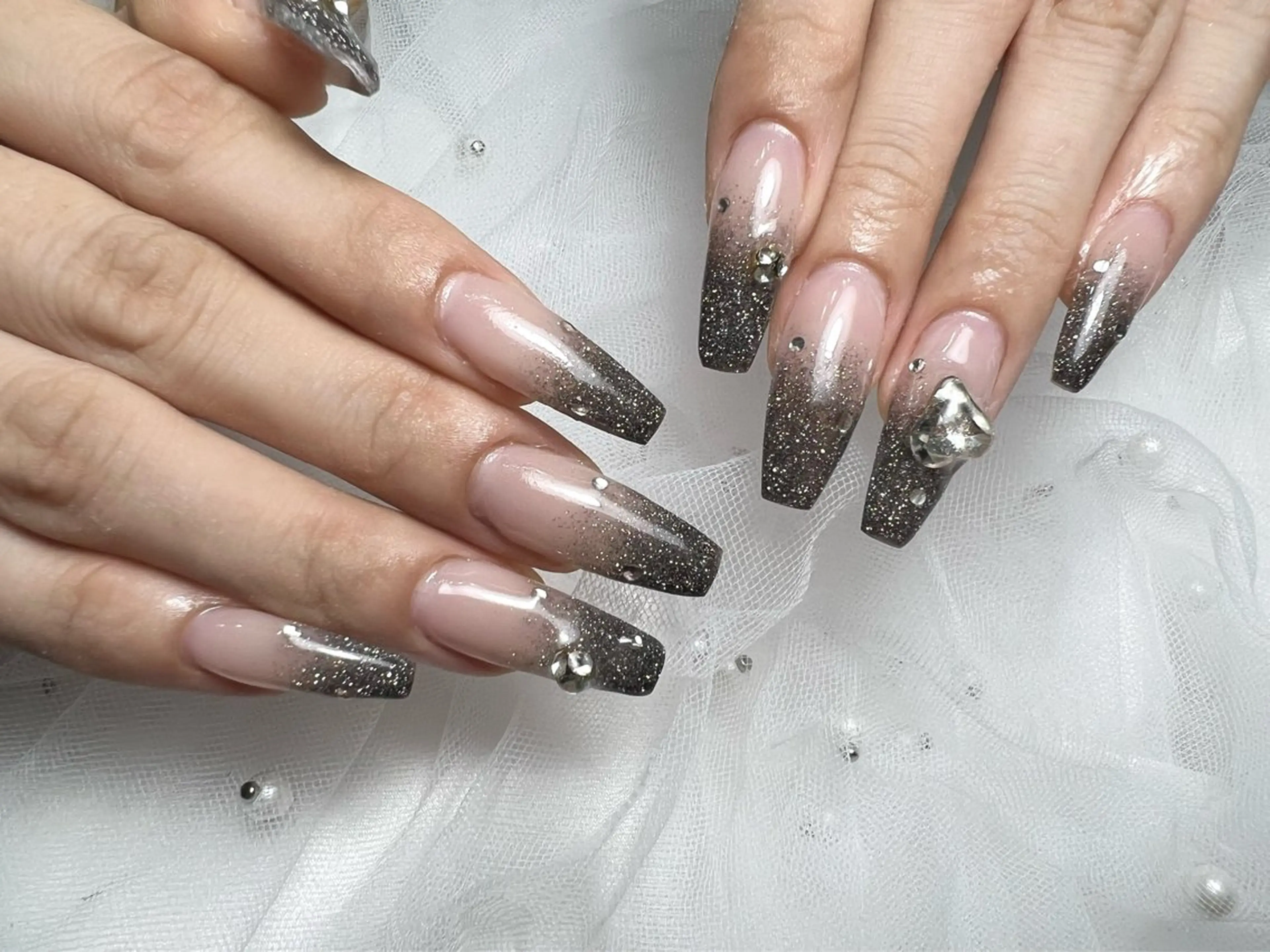 ジェルチップ10本長さだしアートやり放題コースの写真