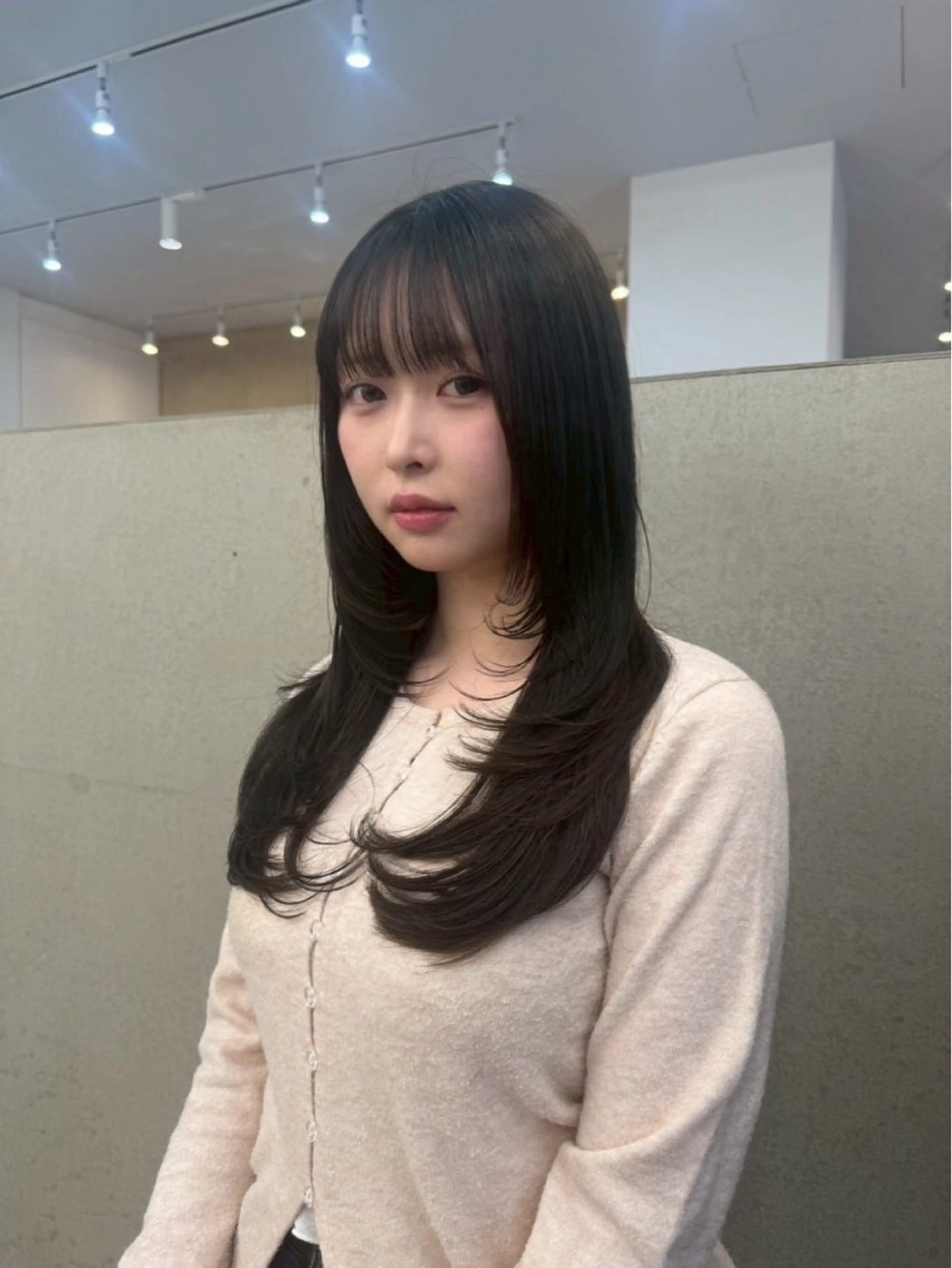 ロング 早田 華のヘアスタイル