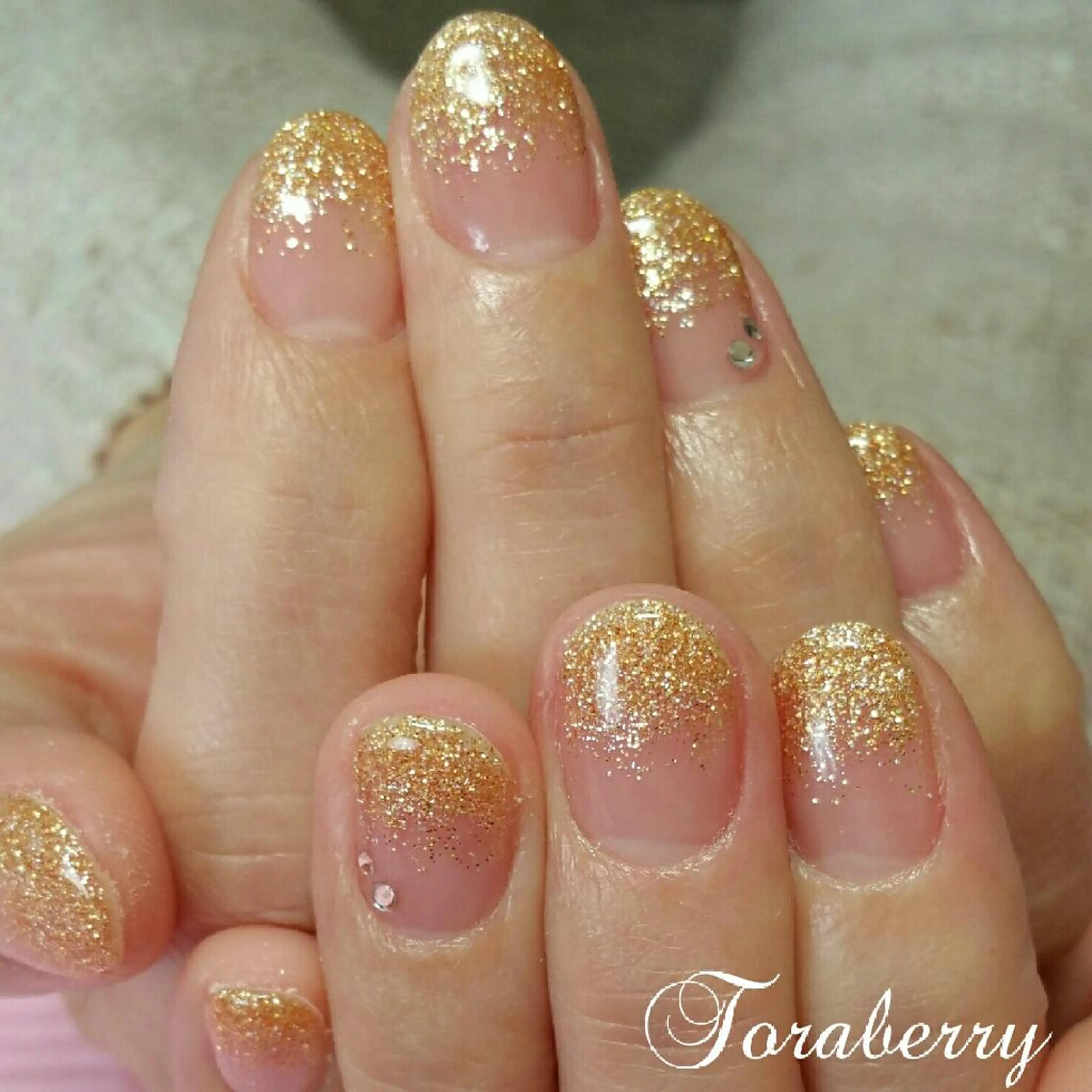 ネイル グラデーション ラメ(グリッター) ラメグラデーション ネイリスト なつみのネイルデザイン