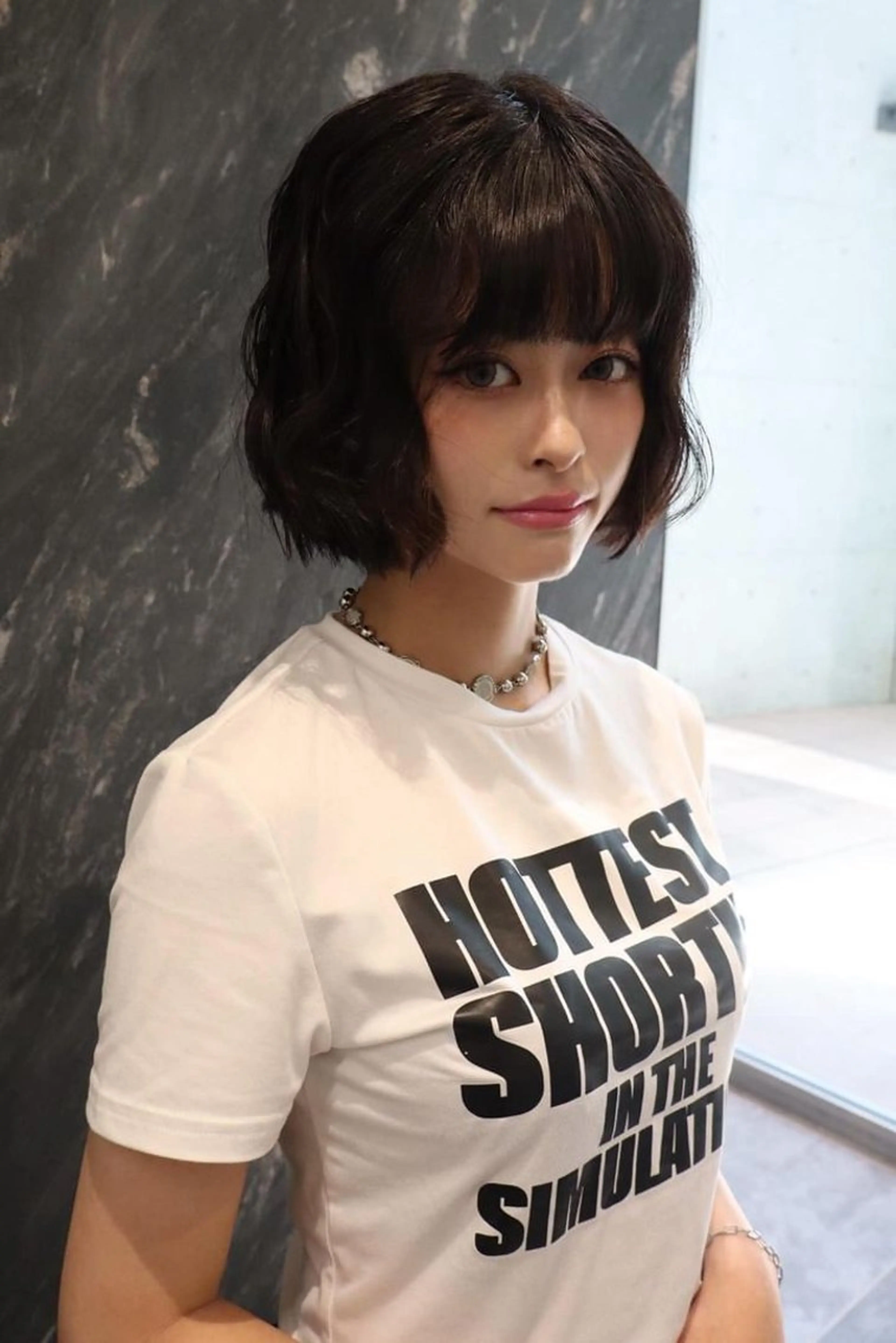 ミディアム カラー レイヤーカット /ハイトーンchaoのヘアスタイル