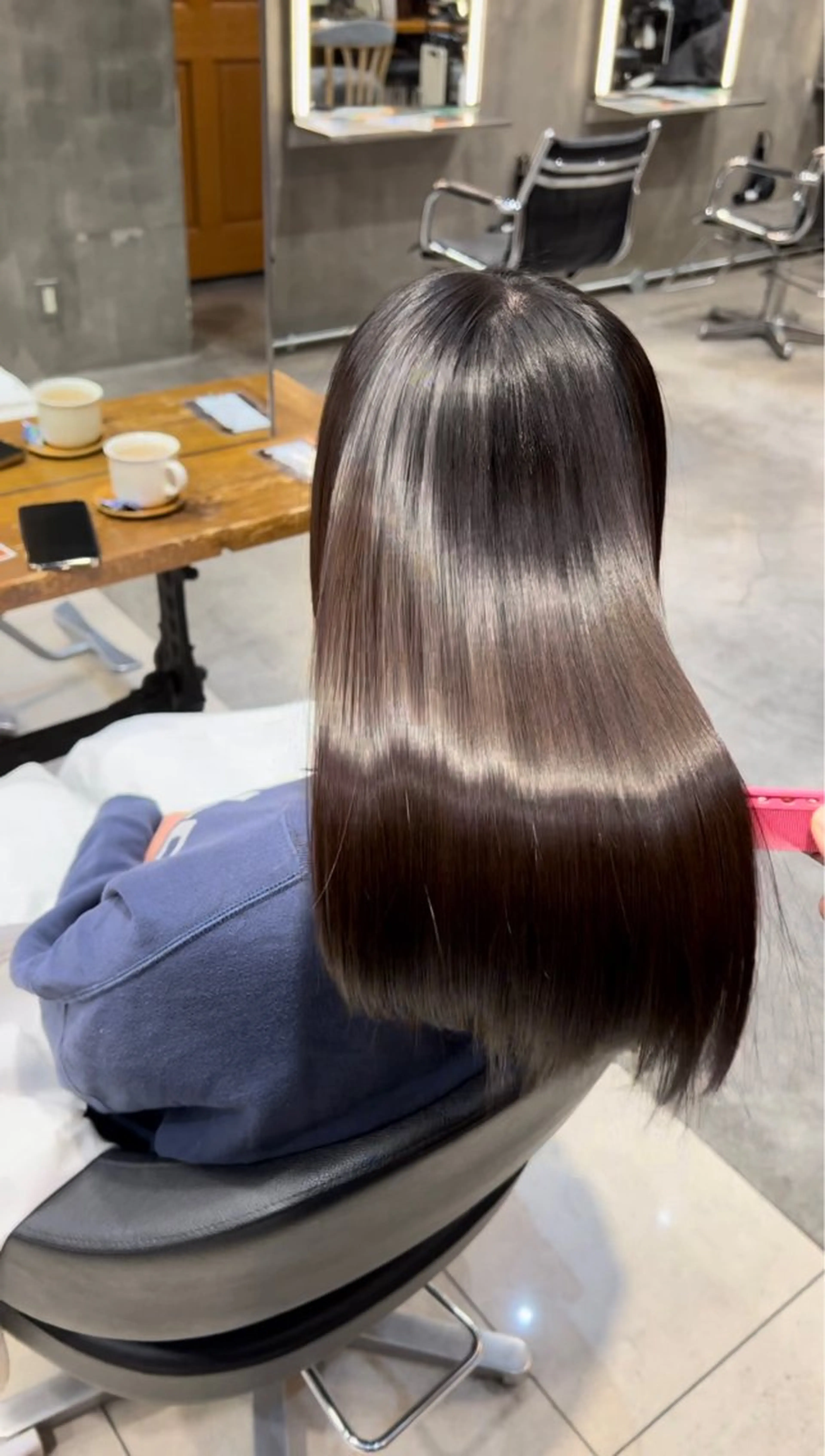 セミロング 髪質改善 縮毛矯正 トリートメント 酸性ストレート 髪質改善/縮毛矯正 /DAIKIのヘアスタイル