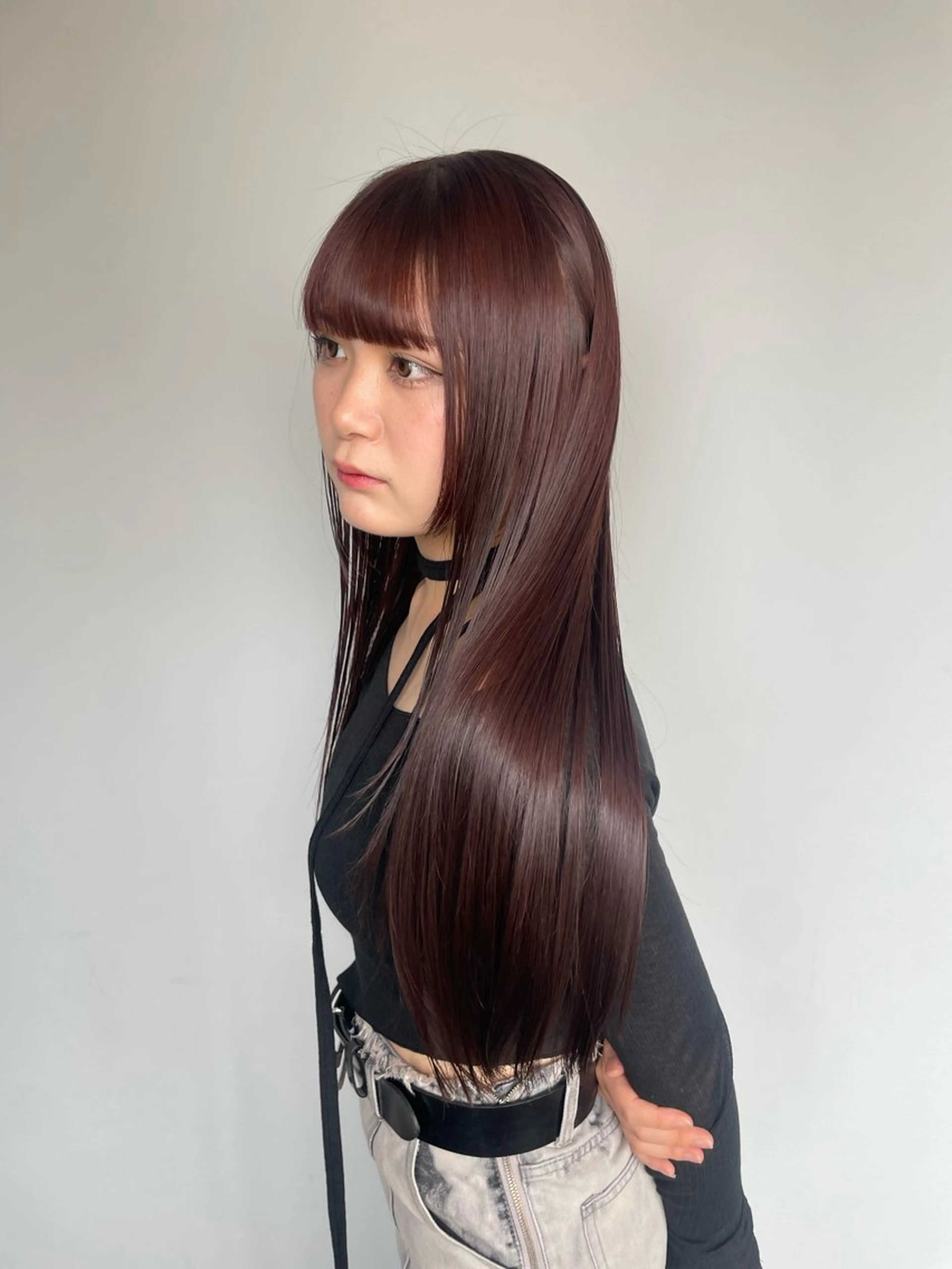 ロング カラー カット ヘアカラー トリートメント トレンドカラー🥣／ ヘアアレンジ✩.*˚のヘアスタイル