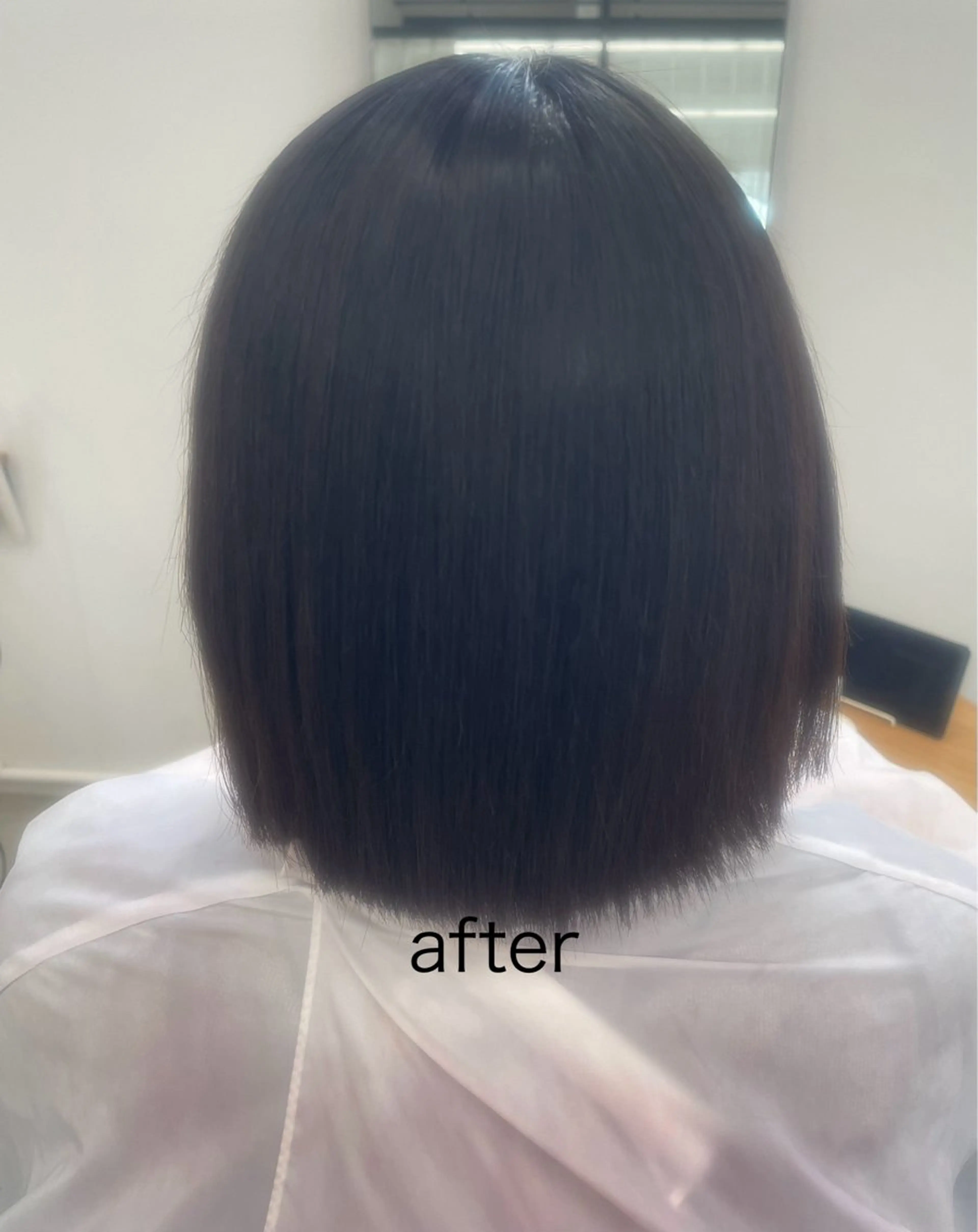 ミディアム ボブ 縮毛矯正 あゆみ 🍀のヘアスタイル