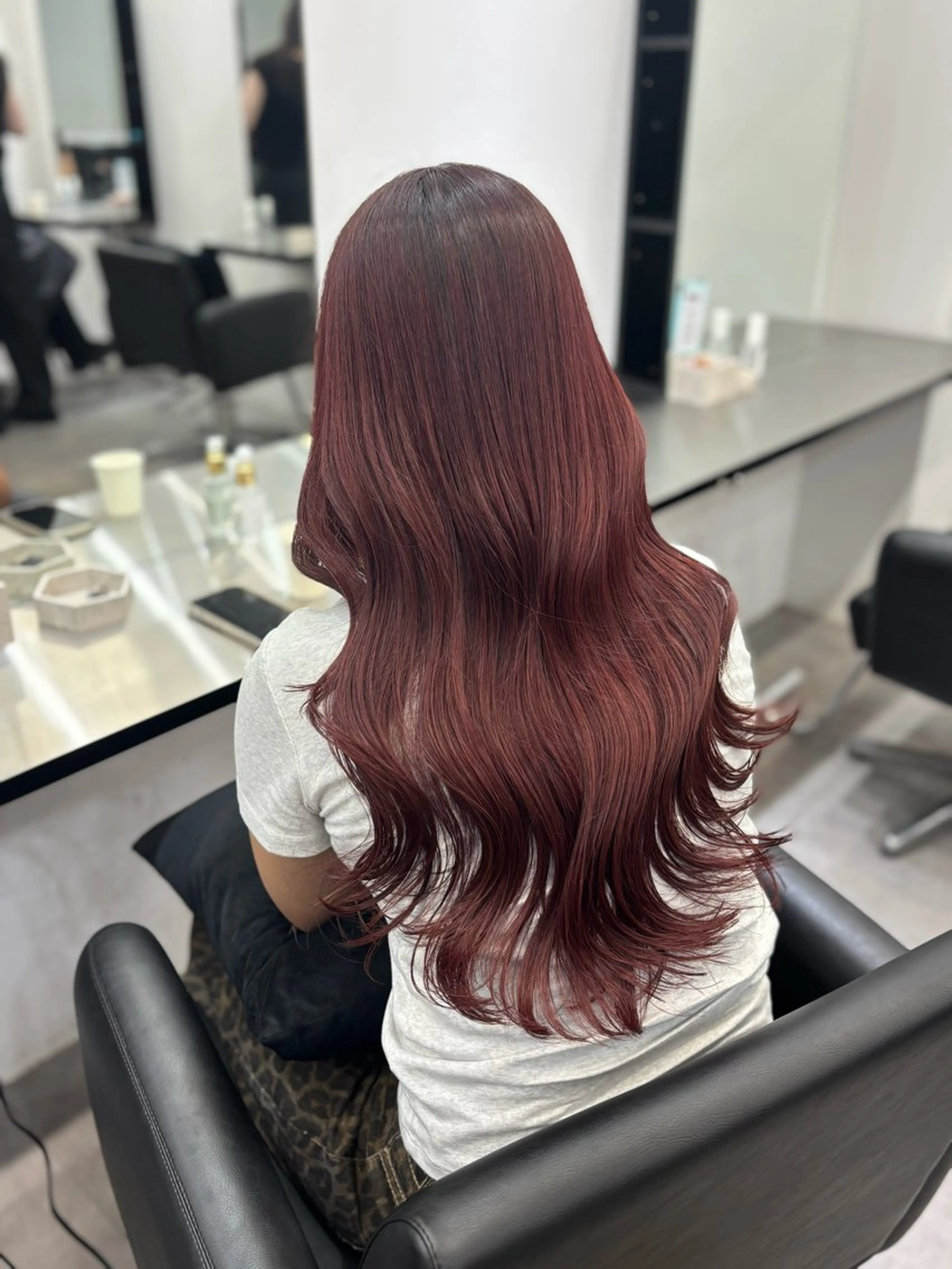 ロング カット ヘアカラー トリートメント 梅田髪質改善 韓国カット/星野綾哉のヘアスタイル