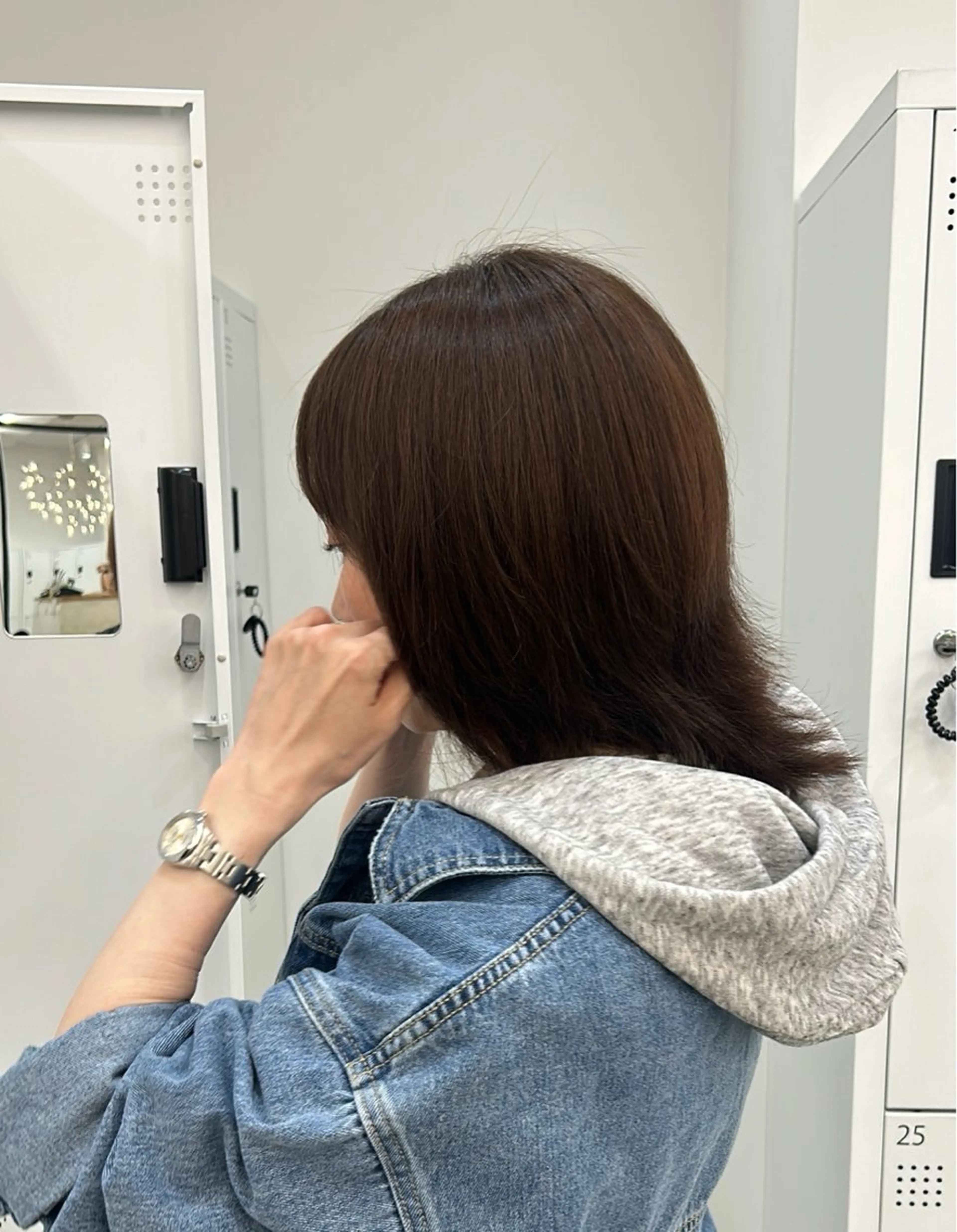 ミディアム ボブ/縮毛矯正/艶髪 /さのまなみのヘアスタイル