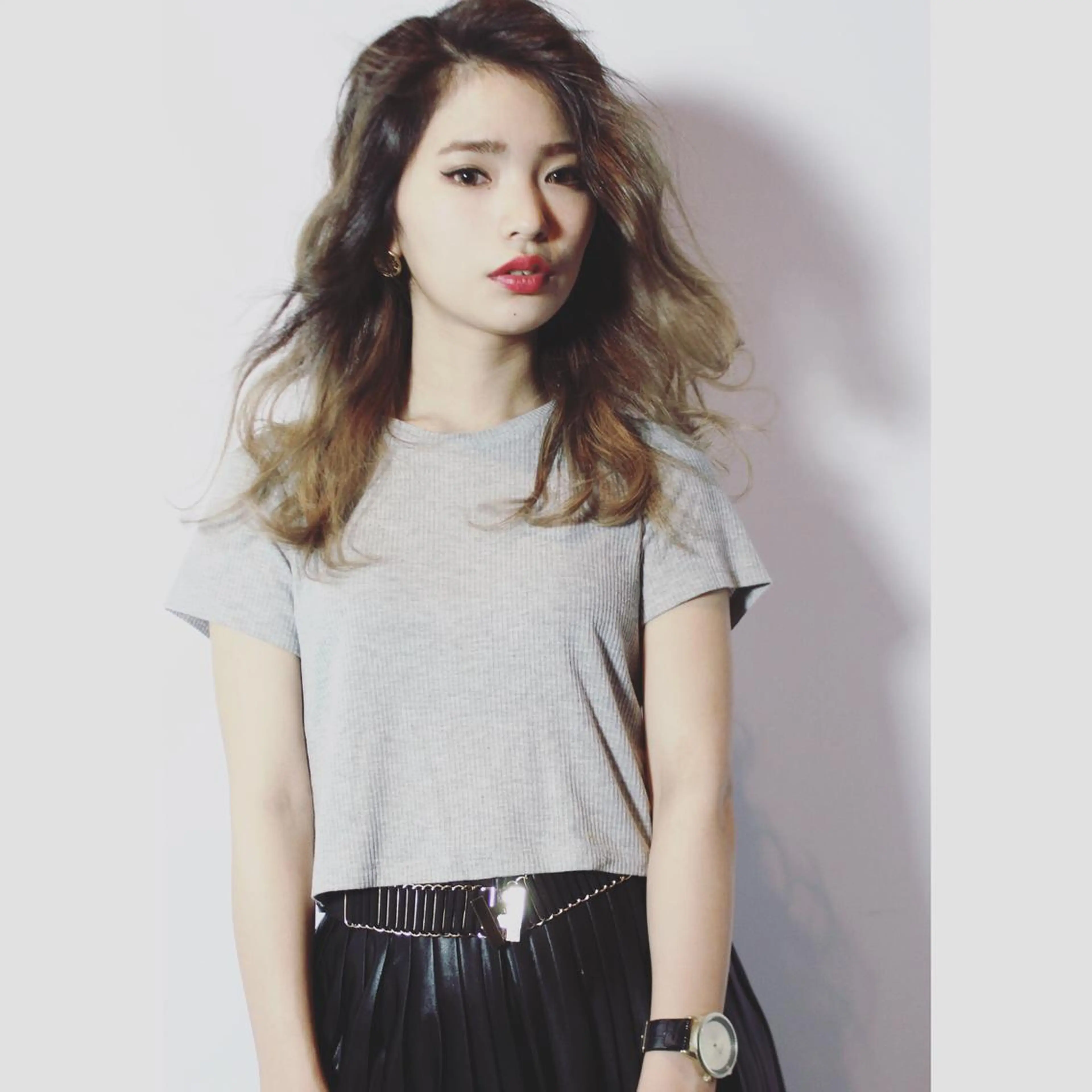 セミロング カラー 永田 崇のヘアスタイル