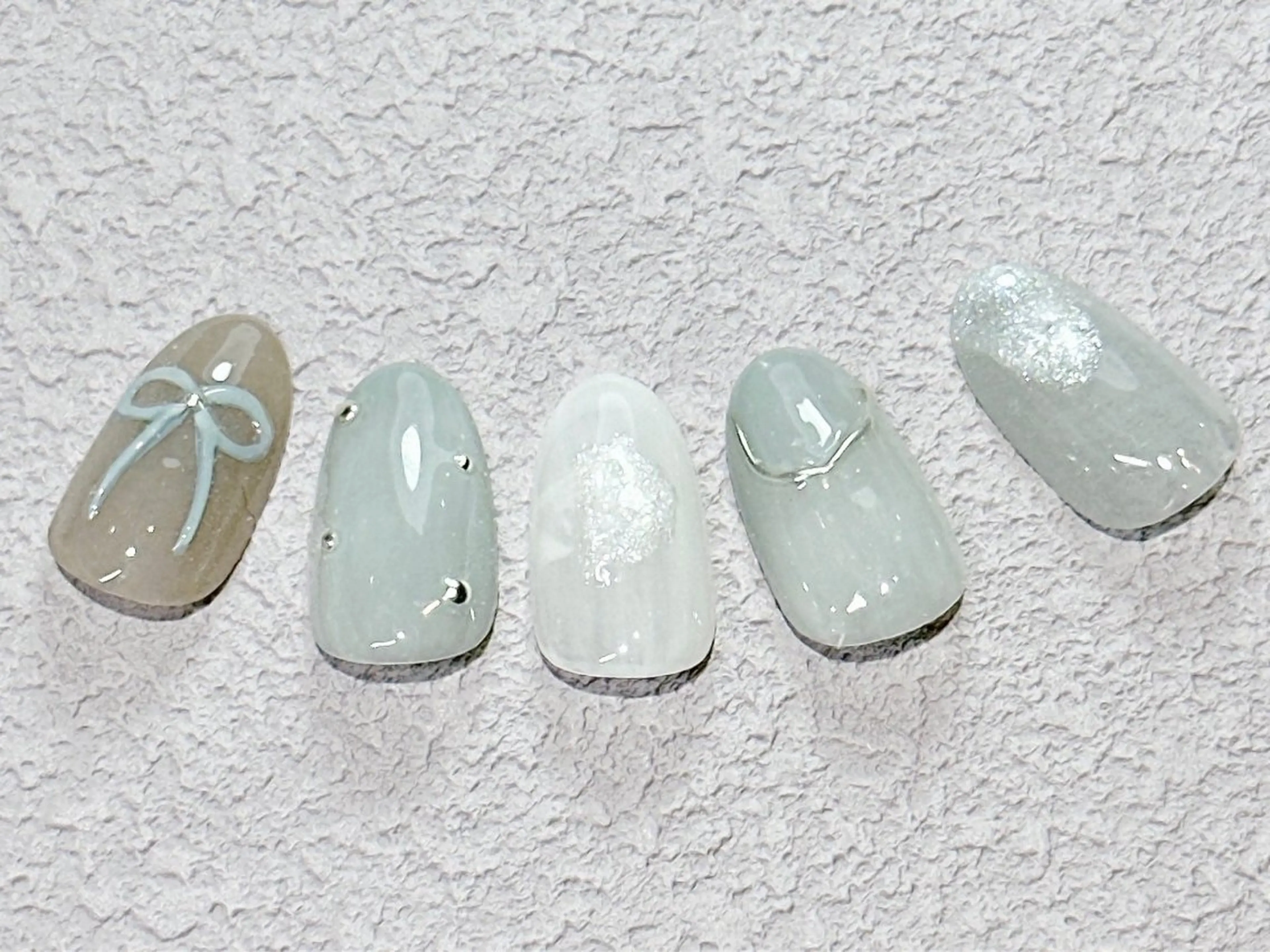 ネイル アニマル柄 フットネイル ジェルネイル マグネットネイル マットネイル ネイルサロン パールのネイルデザイン