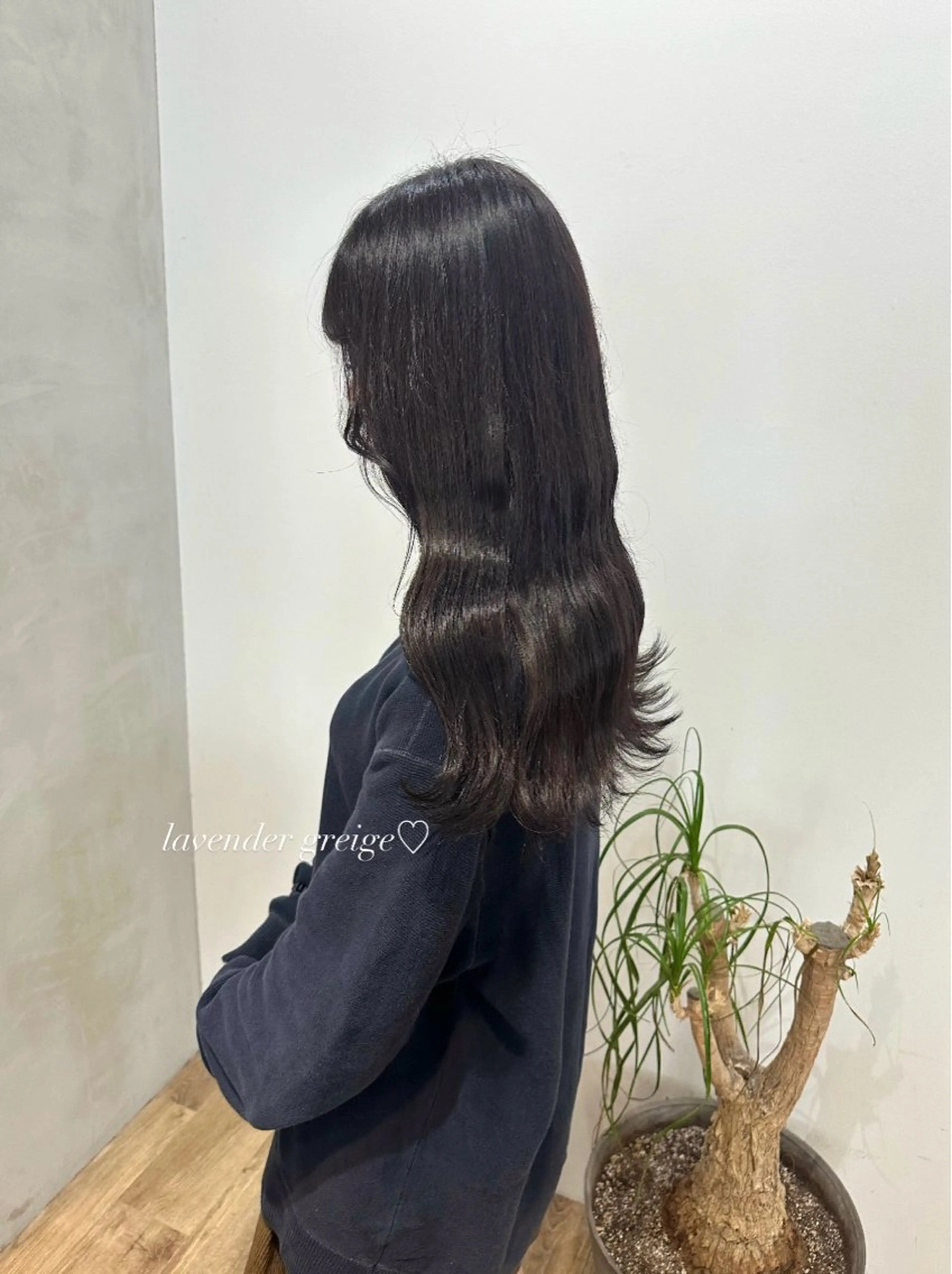 ロング カラー ヘアカラー トリートメント Himawari♡ 柔らかいカラーのヘアスタイル