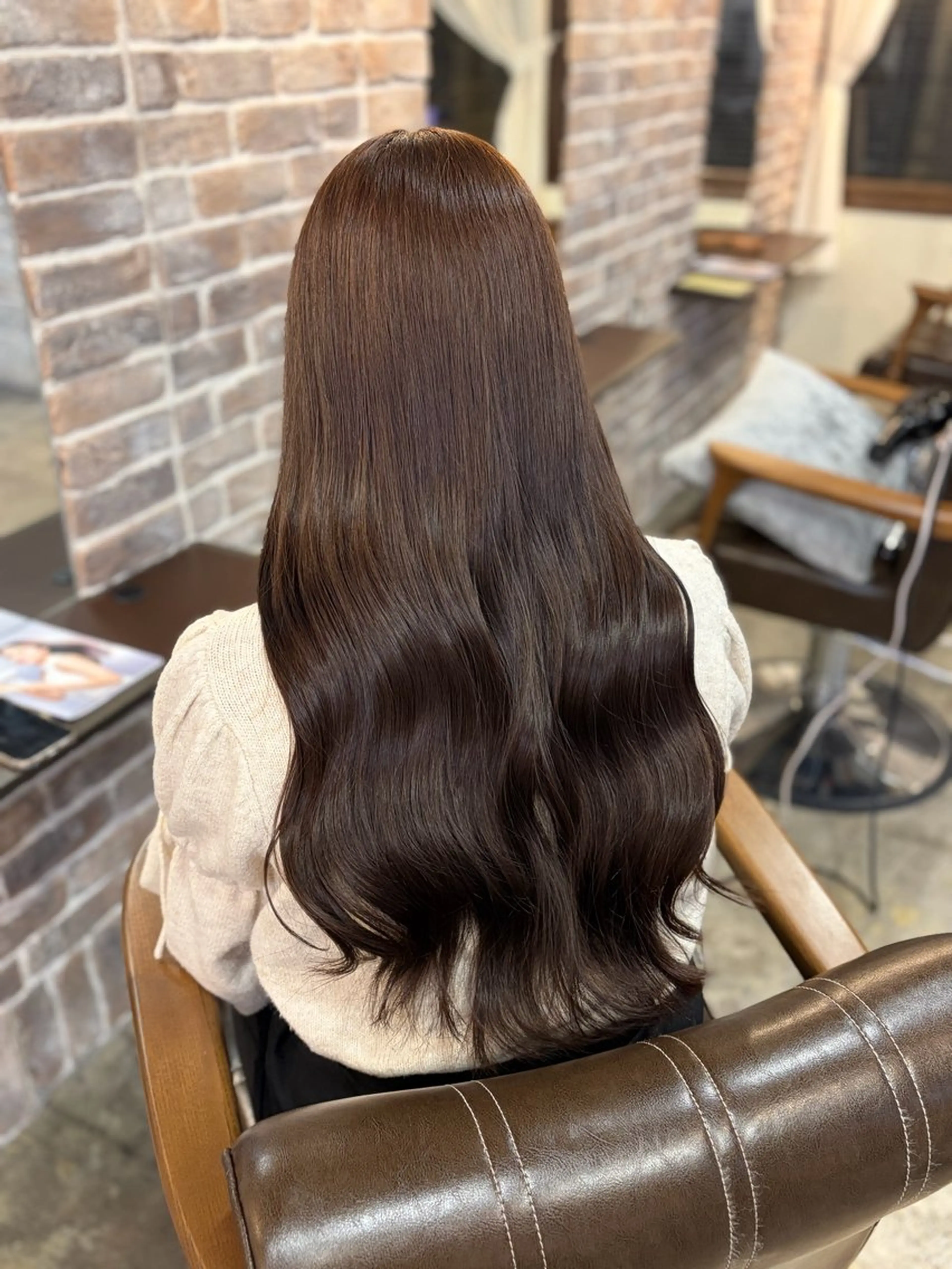 セミロング ヘアカラー トリートメント メンズパーマ/縮毛 矯正/徳田真緒のヘアスタイル