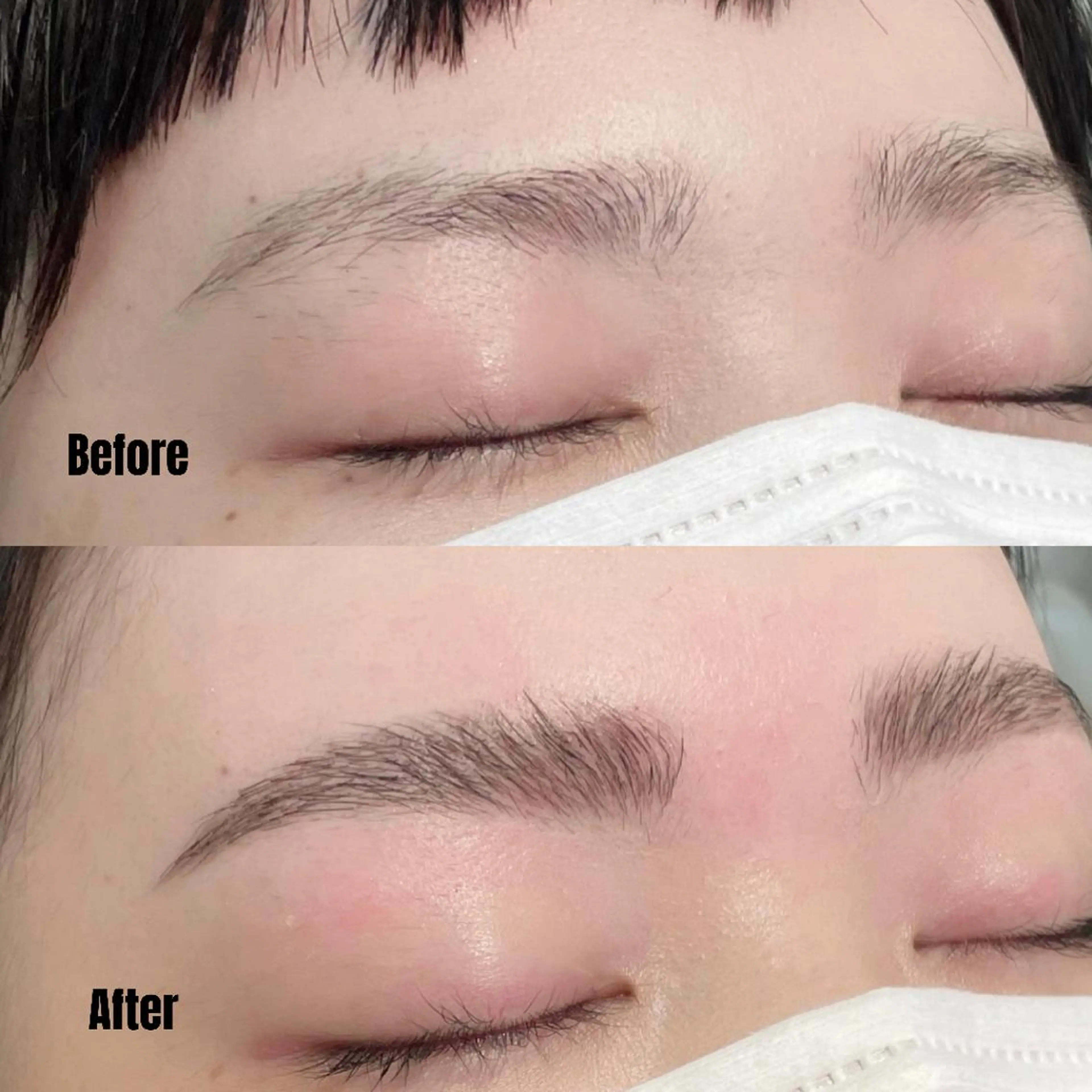 【眉短さん必見】自己処理で眉毛がまだ短い方にオススメの眉育をしながらよりキレイな美眉になれる3回コースですの写真