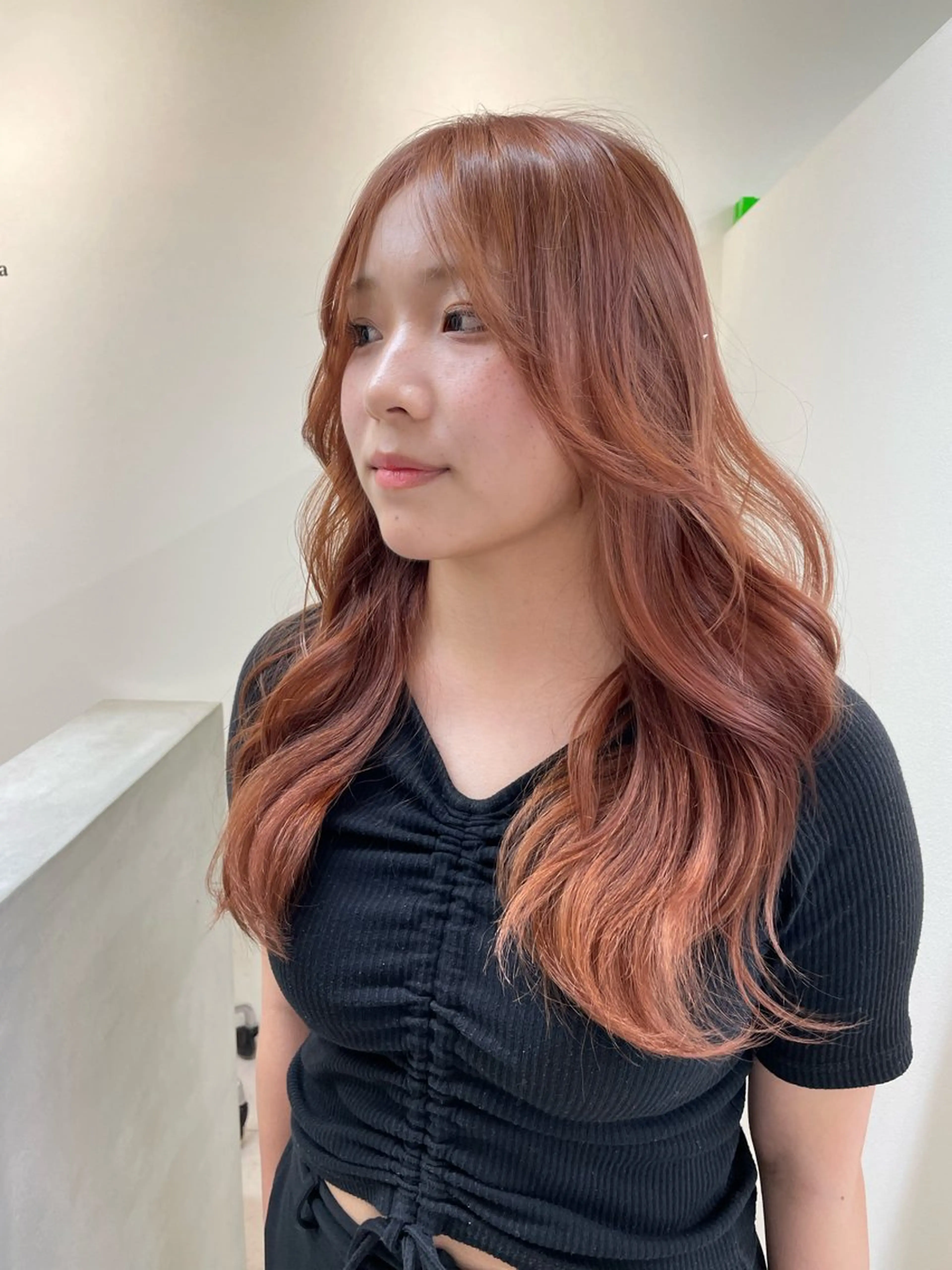 ロング レイヤーカット カット ヘアカラー トリートメント 安田 蓮のヘアスタイル