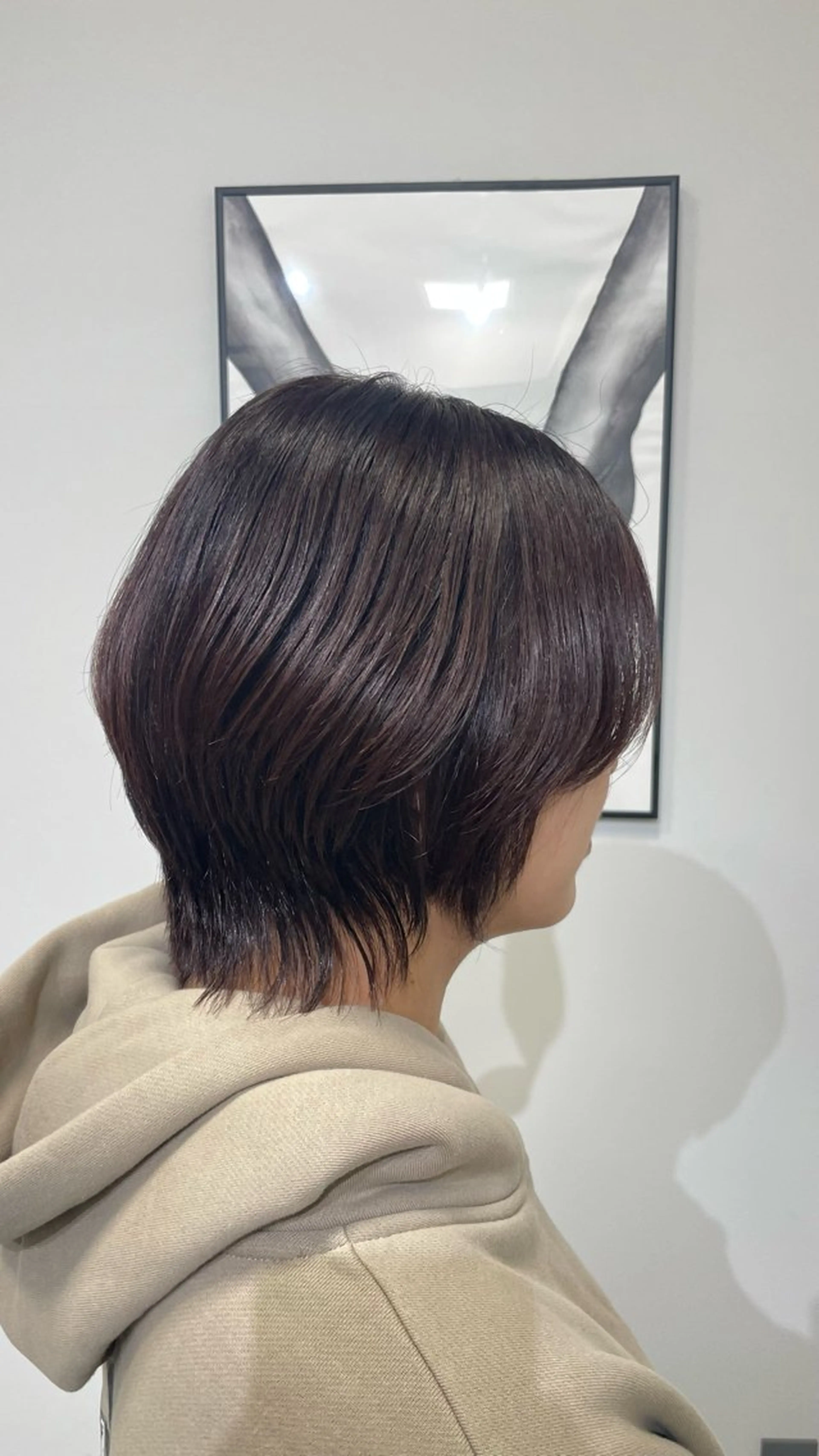 ショート カラー ウルフカット カット ヘアカラー トリートメント SYOMA/ 透明感カラー/艶髪のヘアスタイル