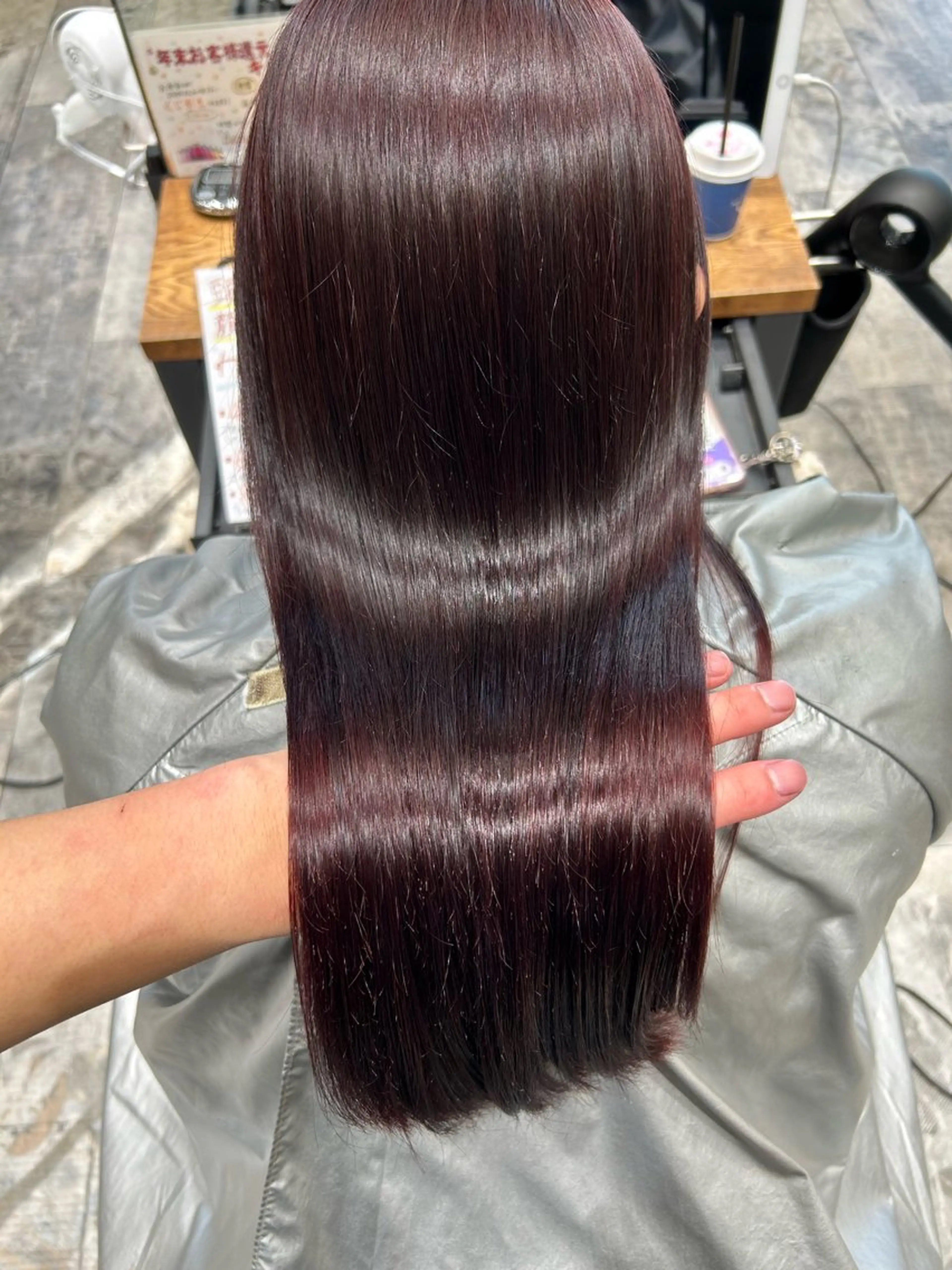 ロング カラー パーマ カット ヘアカラー 縮毛矯正 トリートメント 新宿✨顔周りカット 韓国ヘア/坂本亜裟海のヘアスタイル