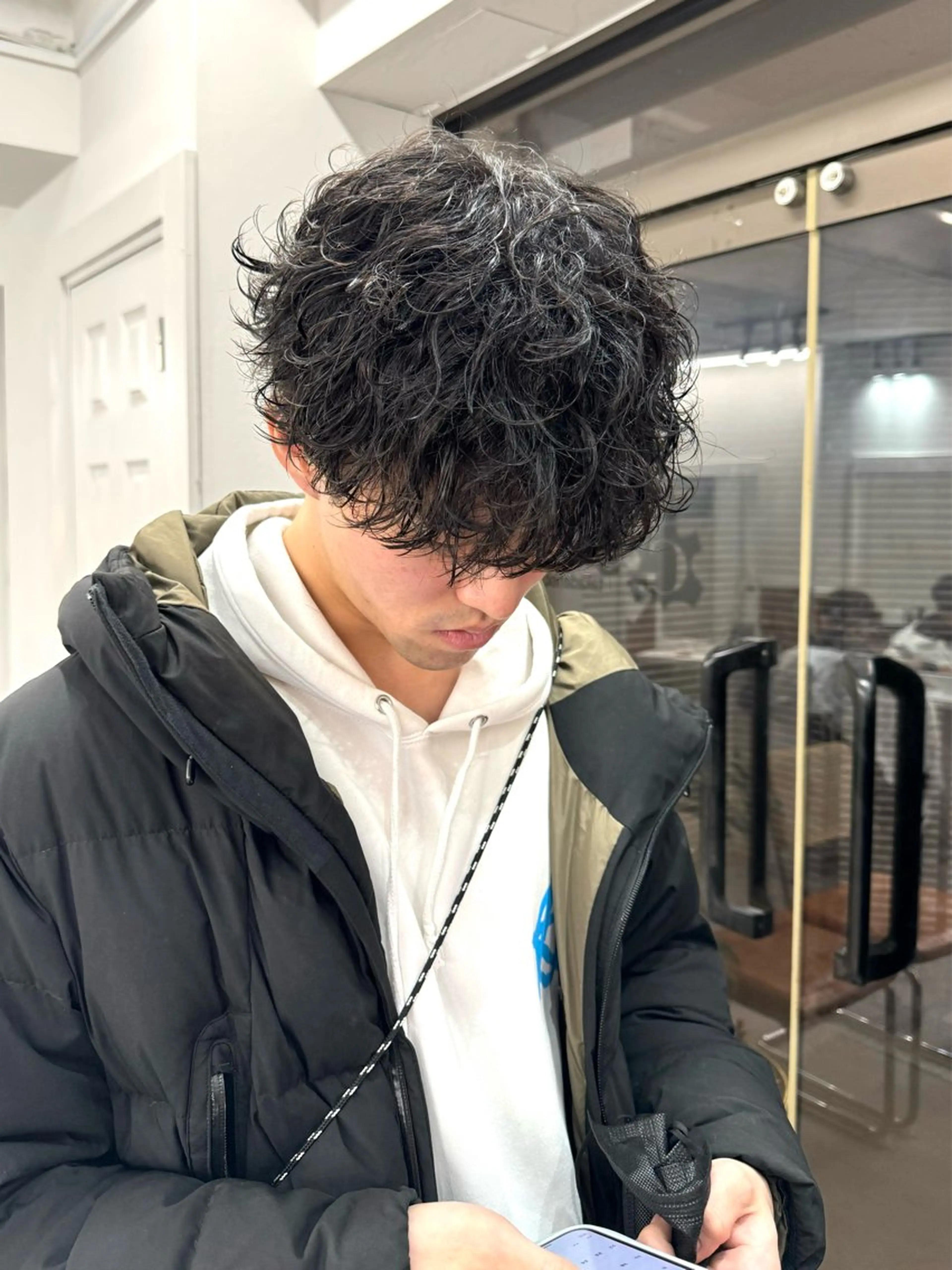 パーマ メンズ メンズパーマ カット パーマ トリートメント シャドウパーマ/ 波巻パーマYu-Kiのヘアスタイル