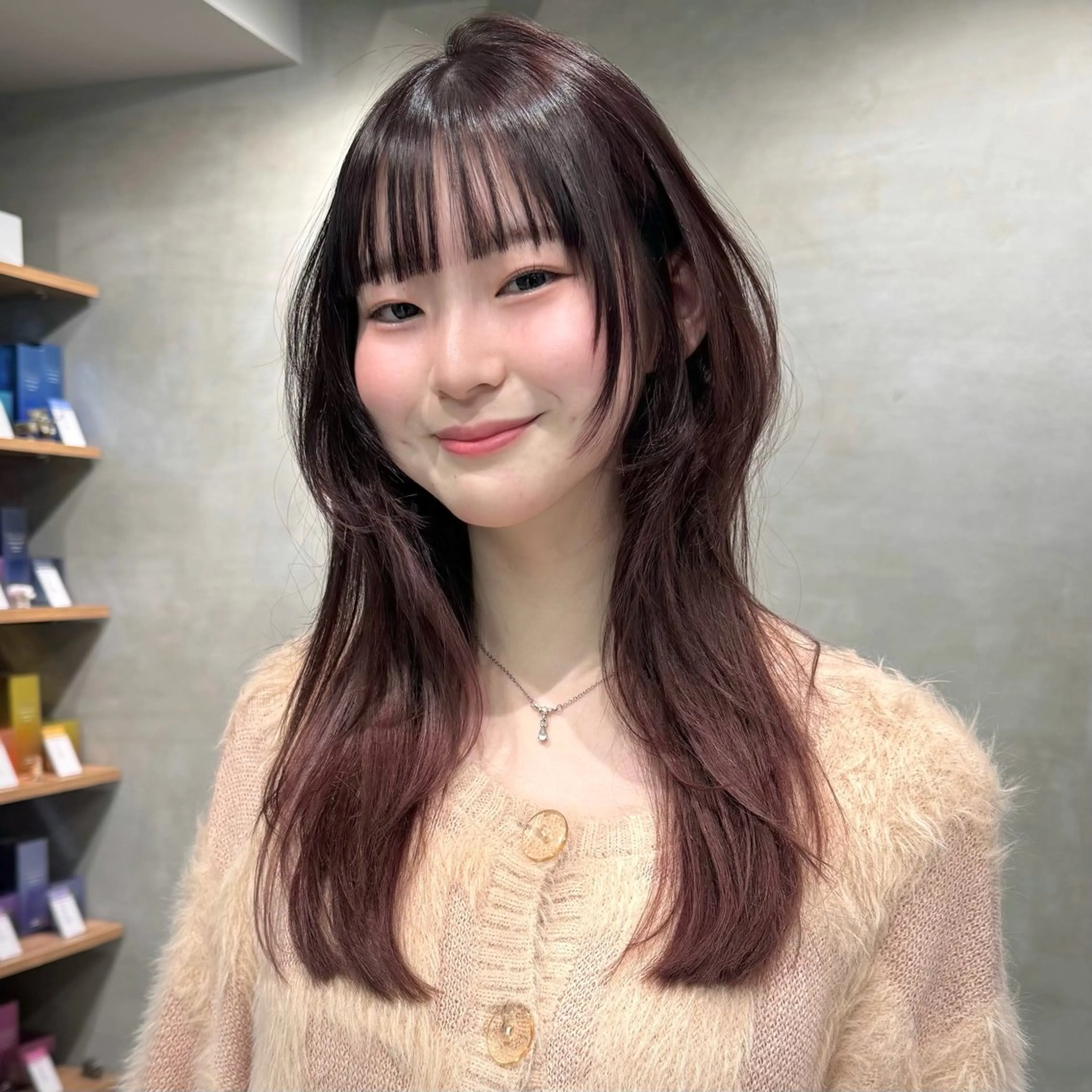 ロング カラー カット ヘアカラー トリートメント レイヤー/ウルフ🤍 mayo.のヘアスタイル