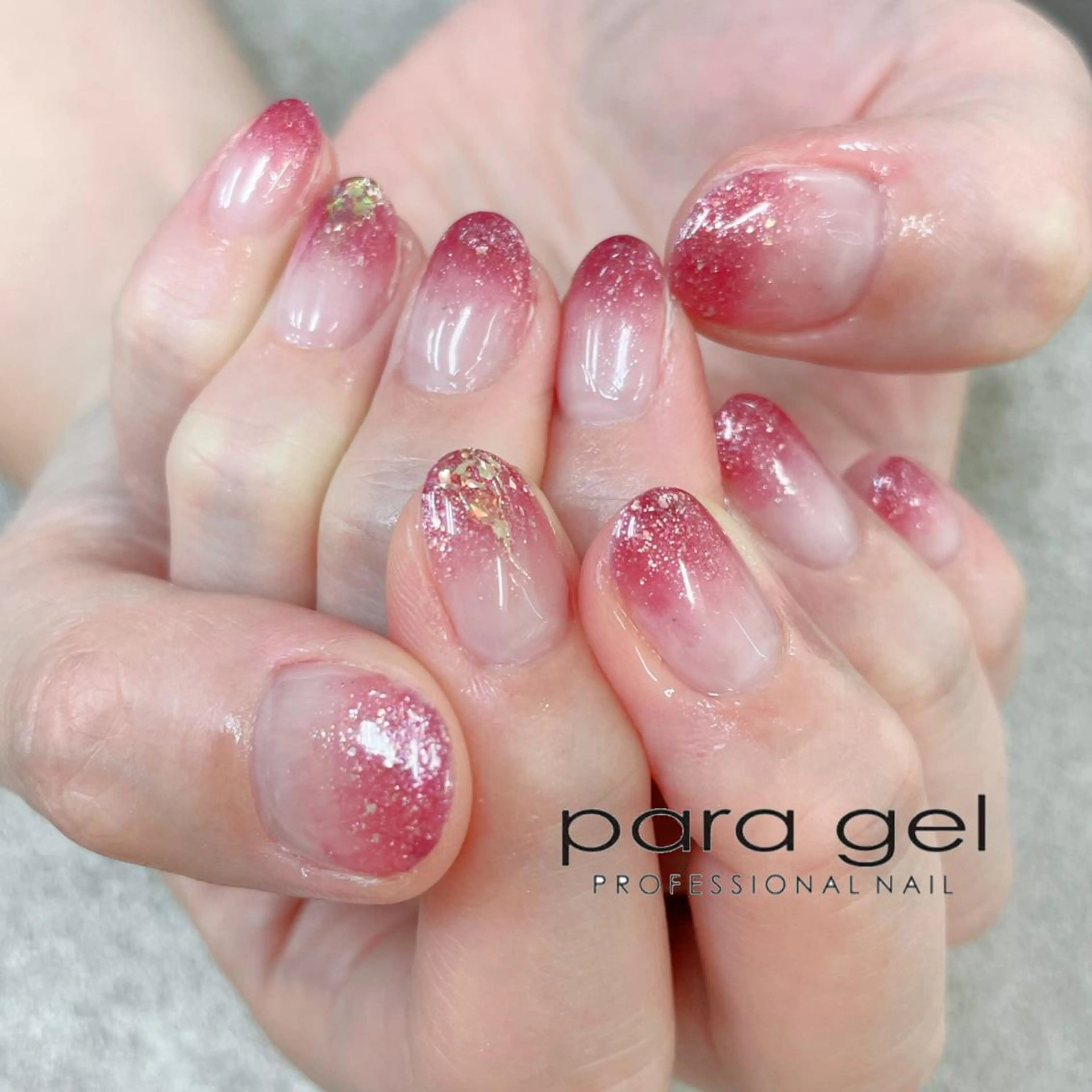 ネイル ジェルネイル グラデーション オフィスネイル パラジェル ハンドネイル Bianca🎀 ONODERAのネイルデザイン