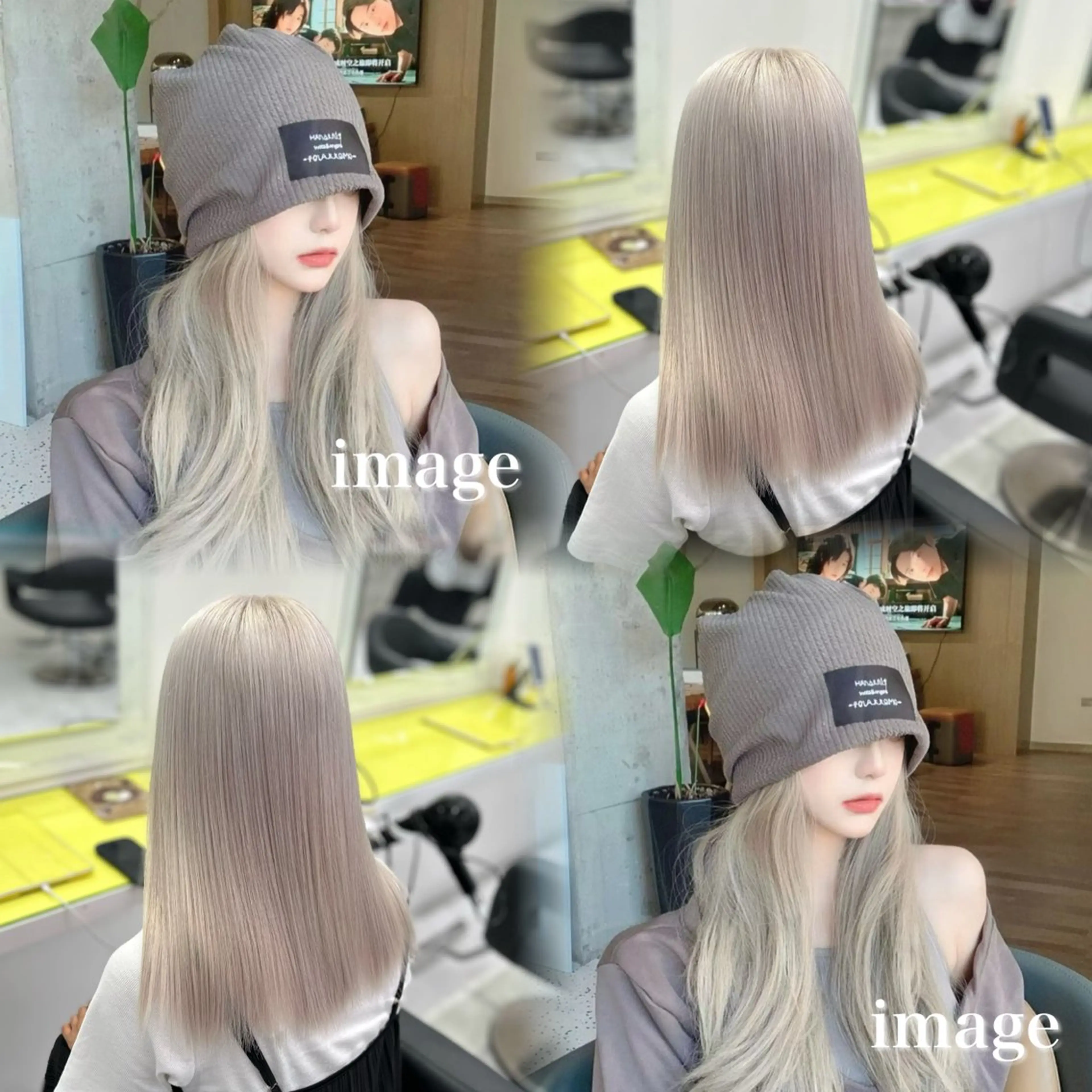 ロング カラー ヘアアレンジ トレンドモテカラー 🩷色落ちまで可愛くのヘアスタイル