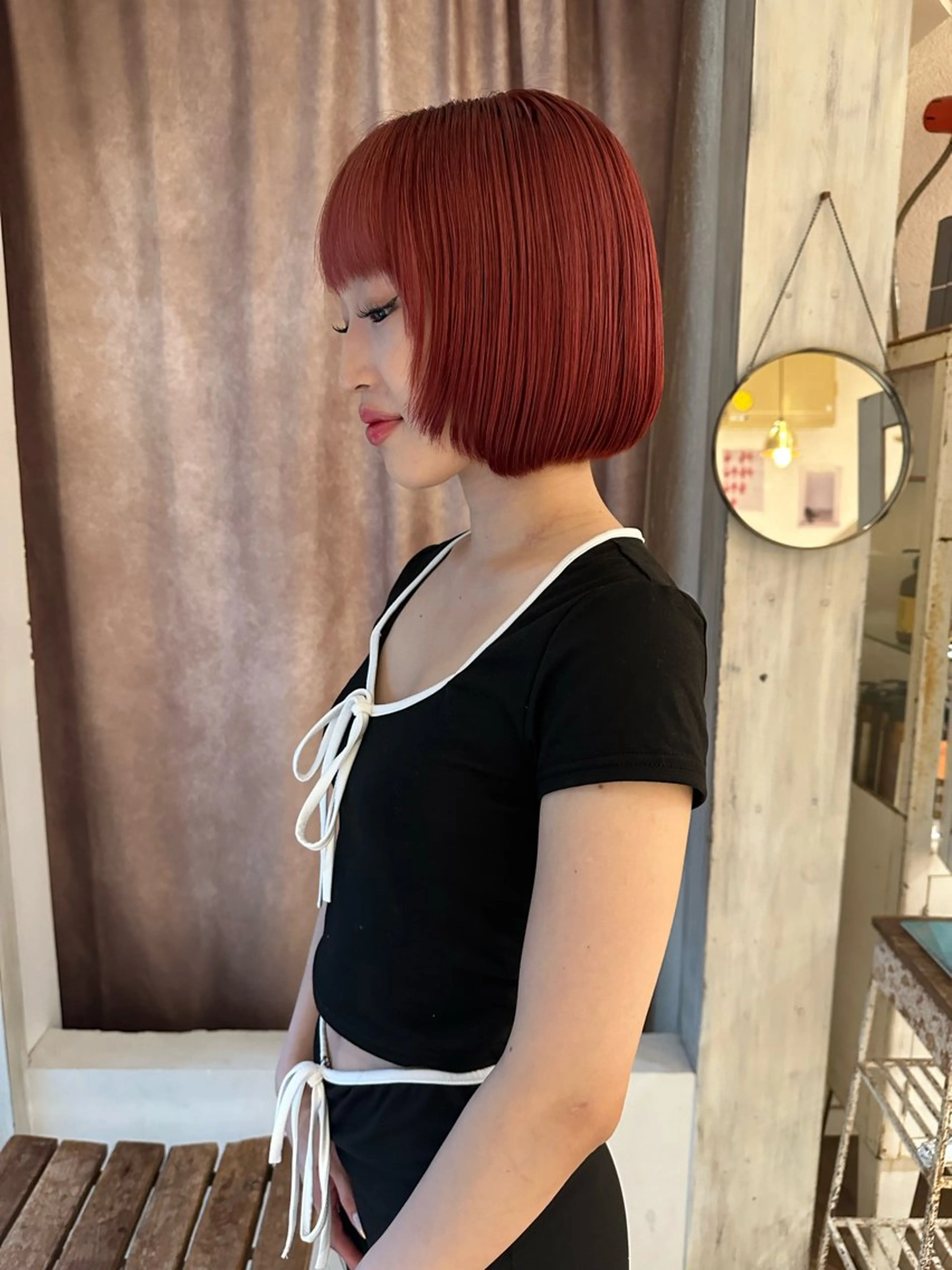 カラー ヘアカラー トリートメント ヘッドスパ Manaka🟤 今泉　Musiiikのヘアスタイル