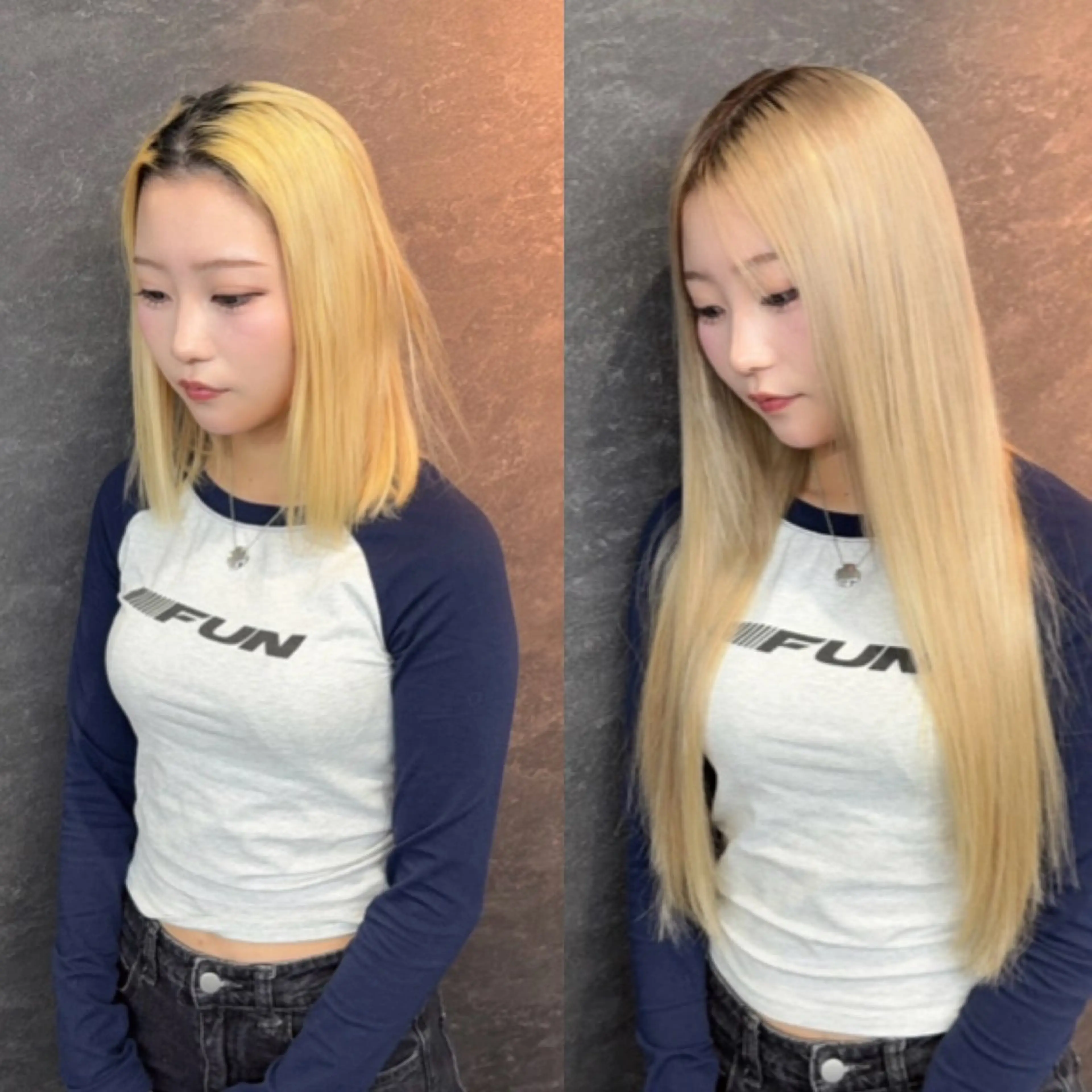 ロング ヘアカラー エクステ Nuit 新宿所属・エクステ×ブリーチ× レイヤー🌟Kのヘアスタイル