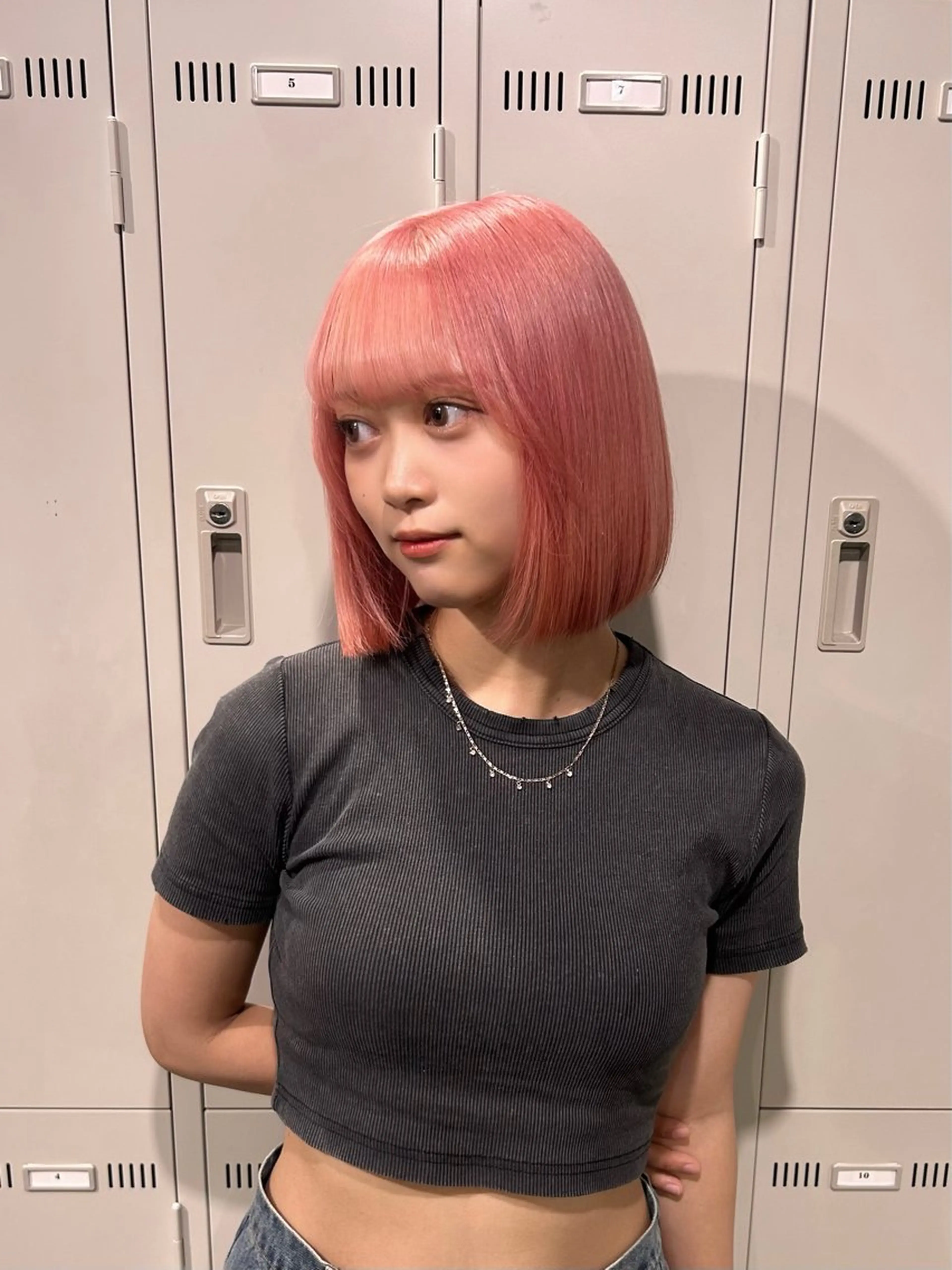 ショート カラー ハイトーンカラー ピンクカラー ボブ カット ヘアカラー トリートメント 【縮毛矯正ブリーチ】 MANATO🌈のヘアスタイル